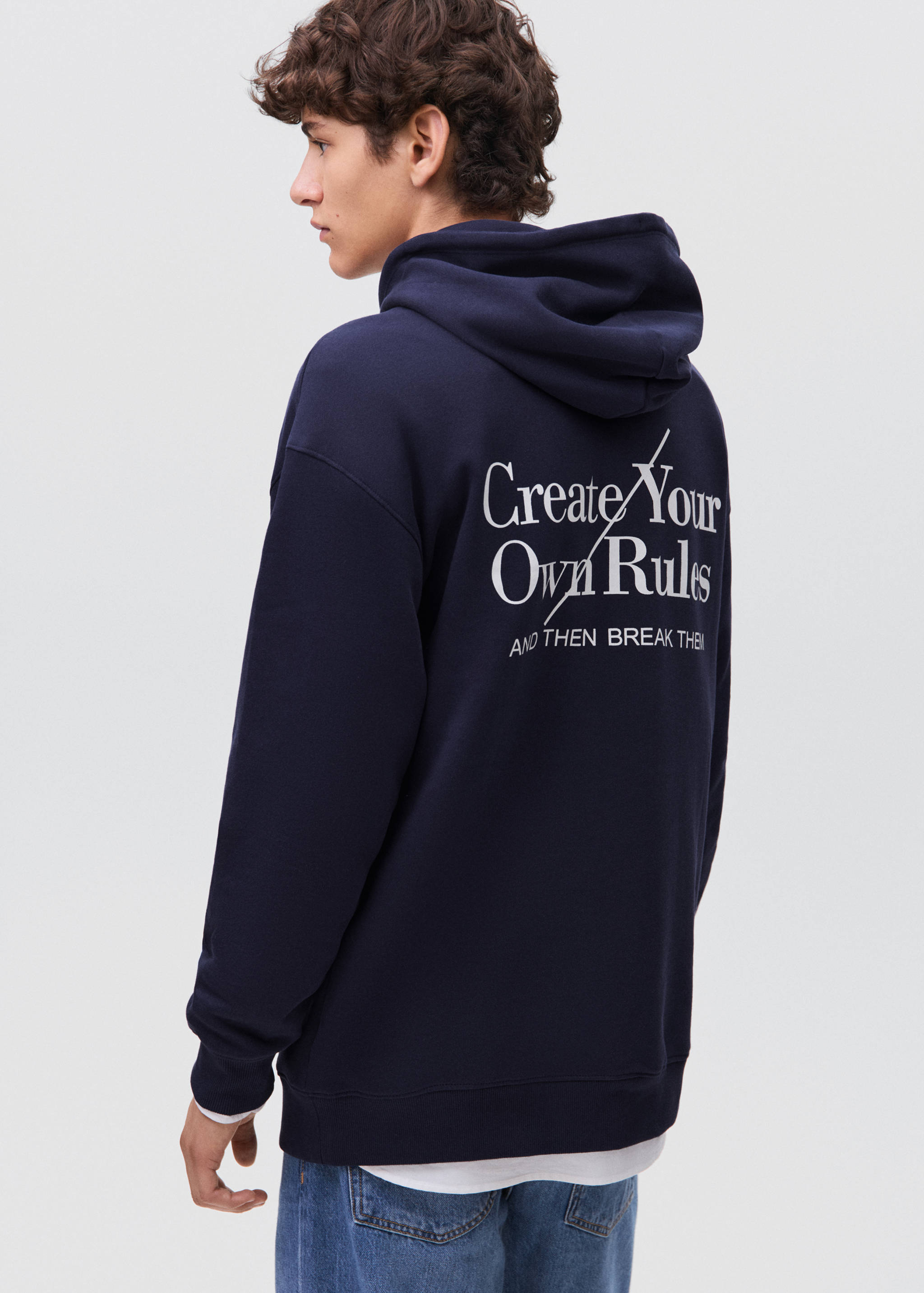 Printed hoodie - Reverse of the article