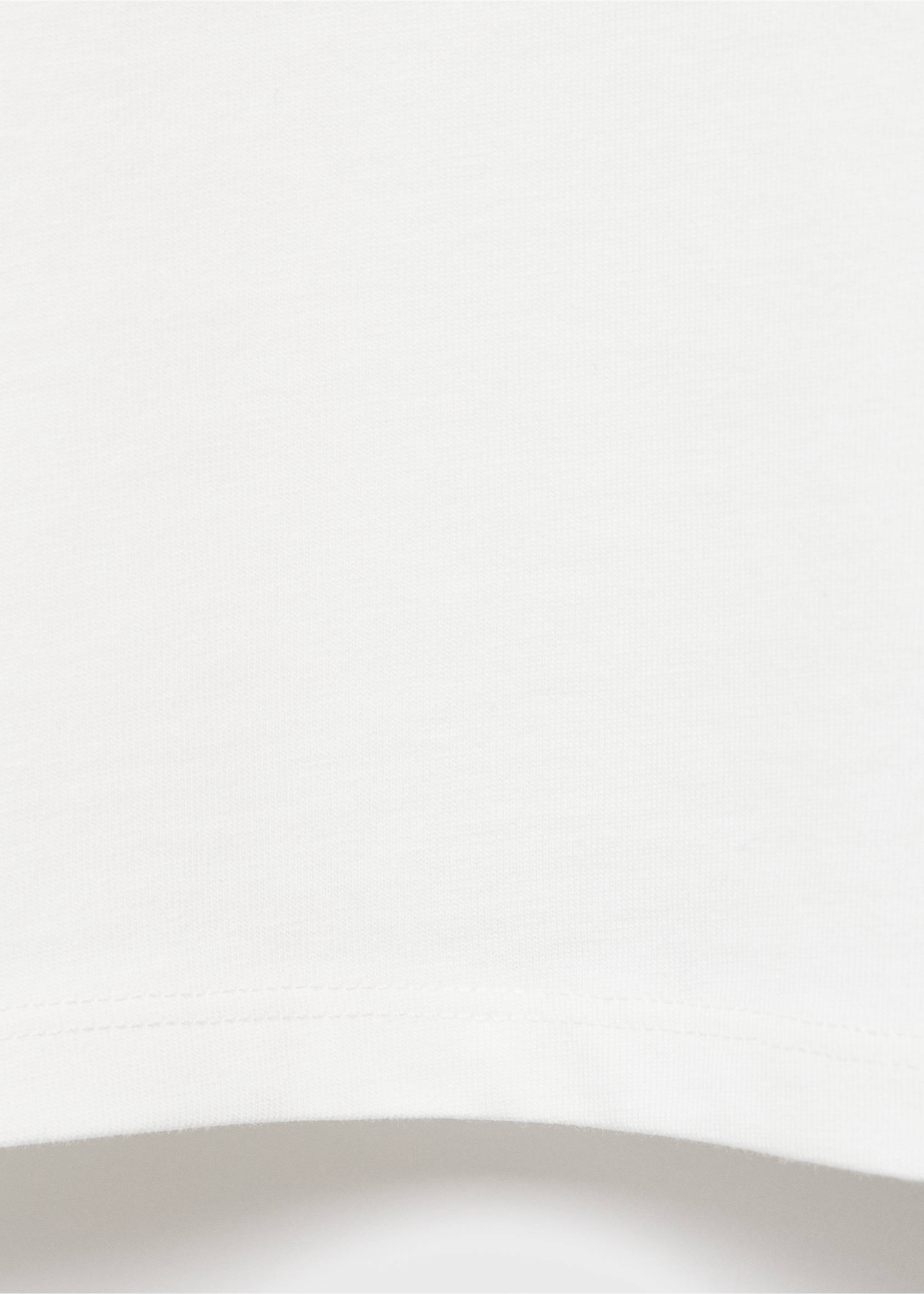 Cotton t-shirt with swan pattern - Details of the article 0, Off White. Ref: 17094071-00.