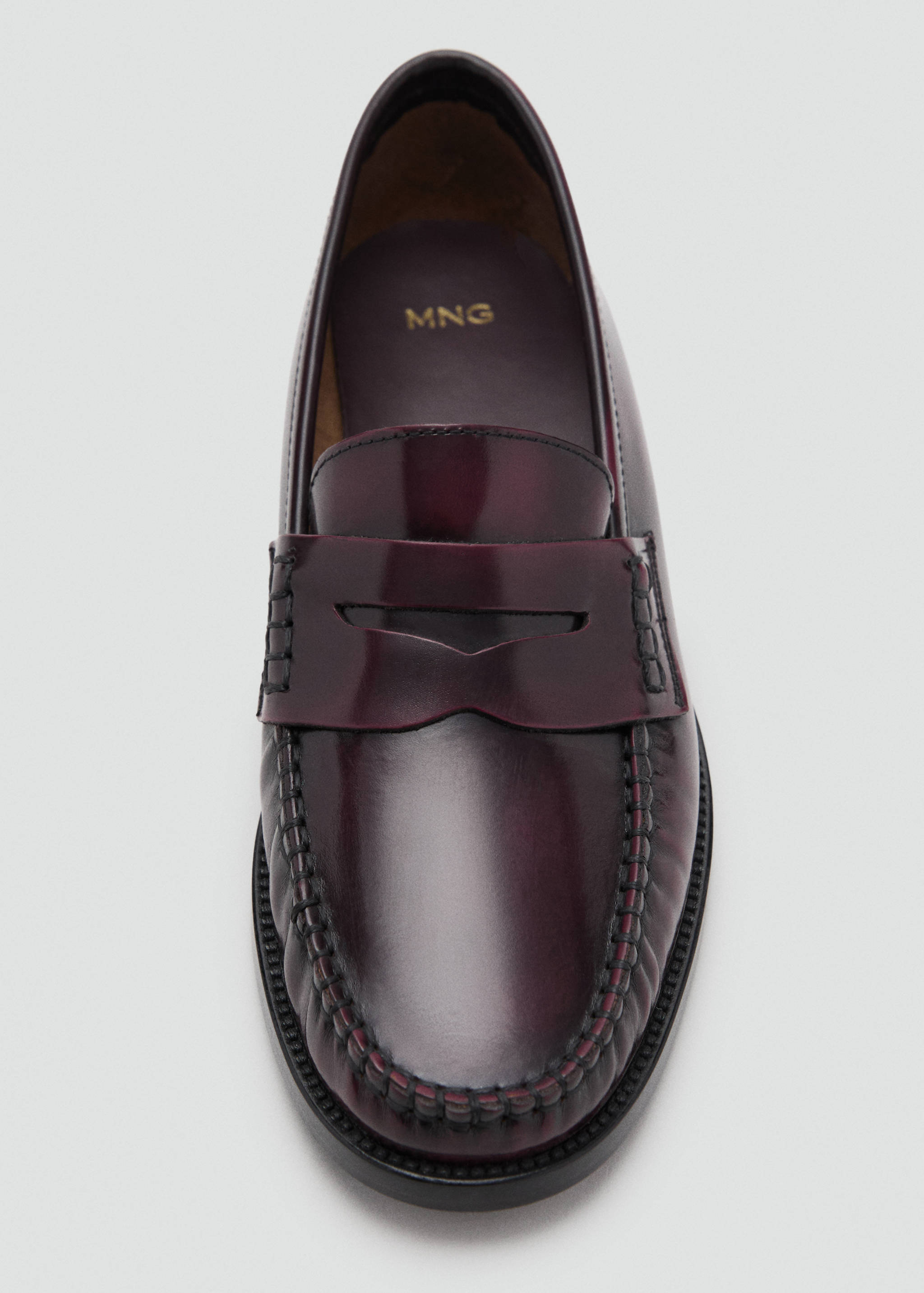 Gathered leather loafers - Details of the article 2