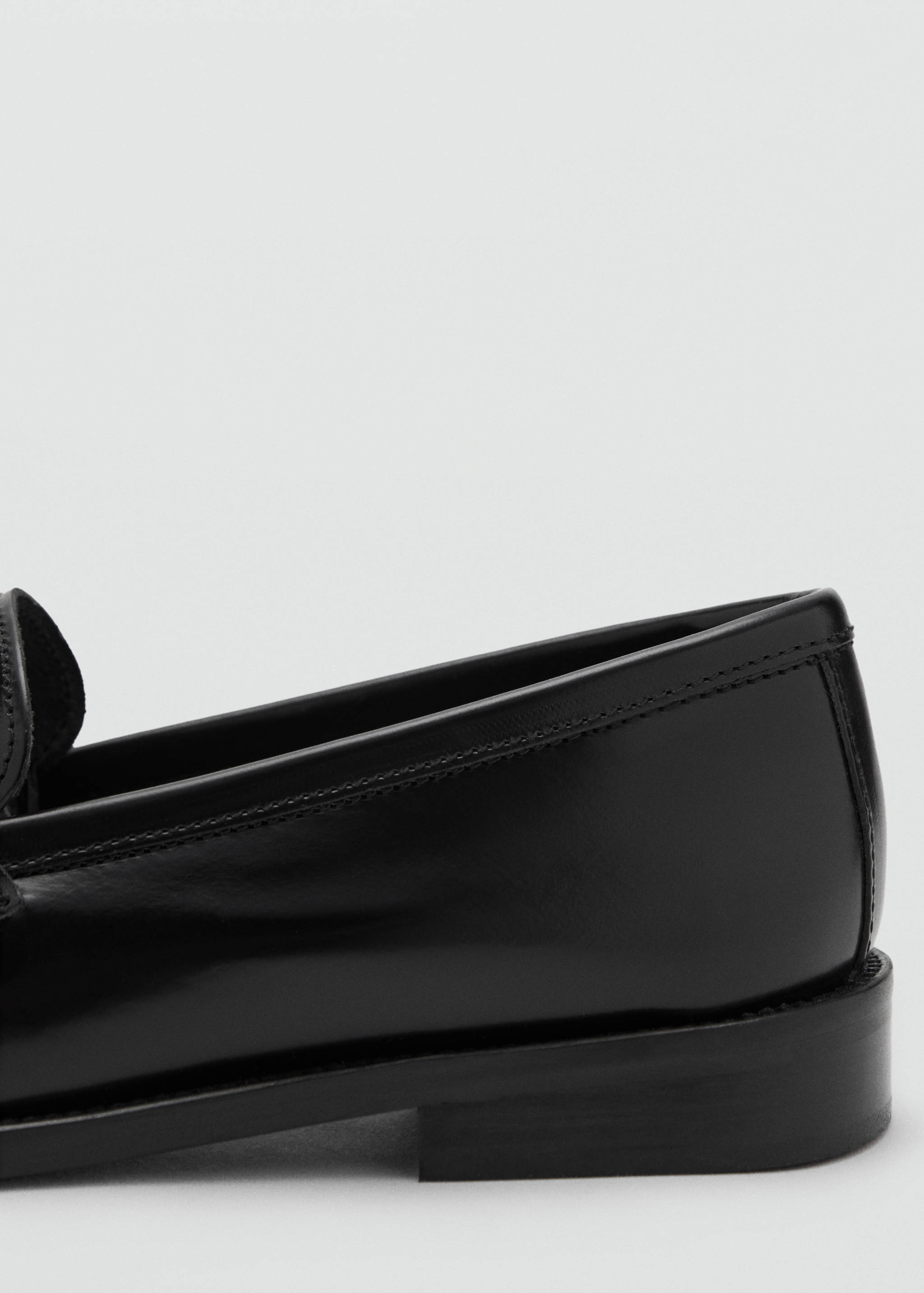 Gathered leather loafers - Details of the article 1