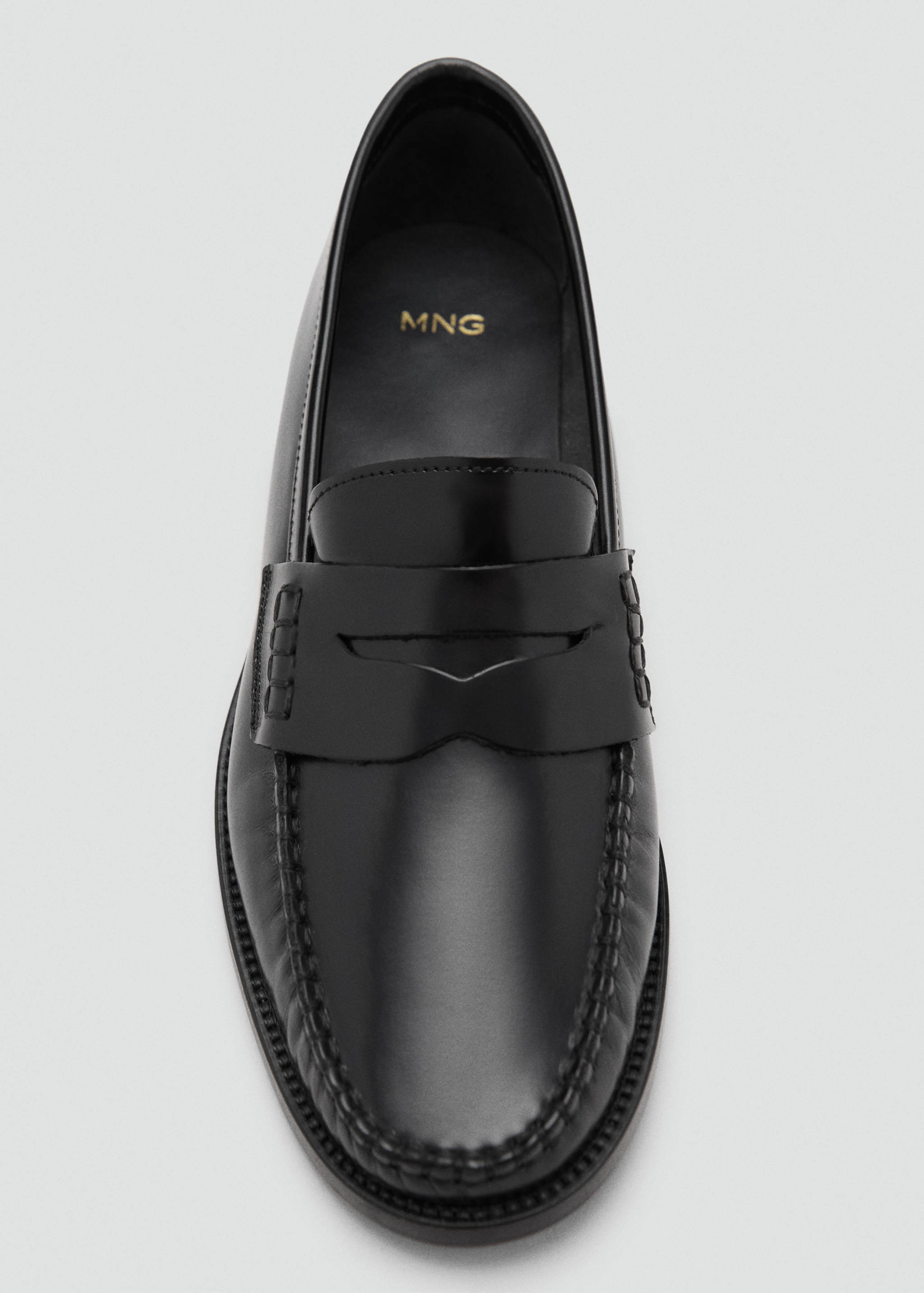 Gathered leather loafers - Details of the article 2