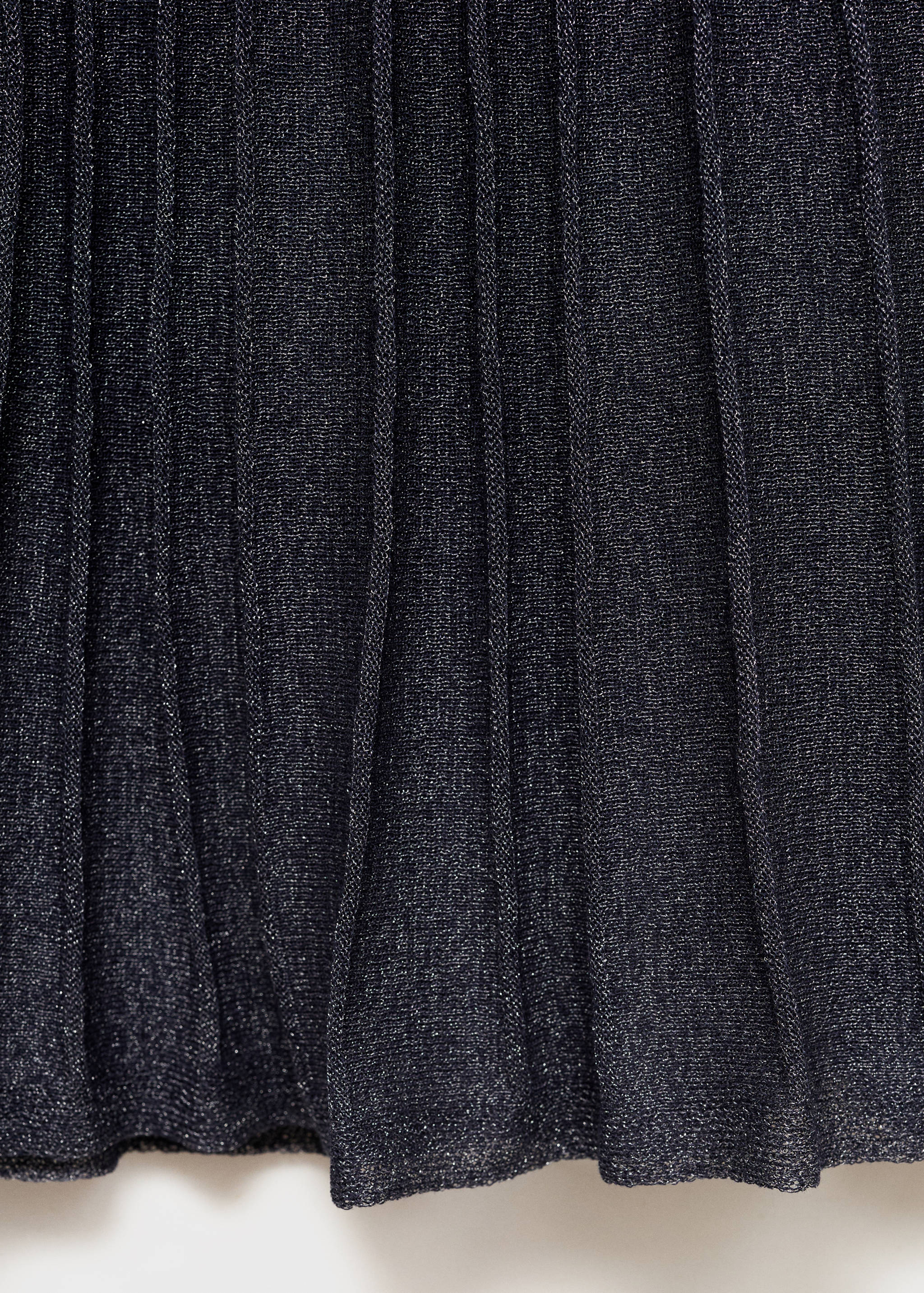 Lurex knitted pleated skirt - Details of the article 0