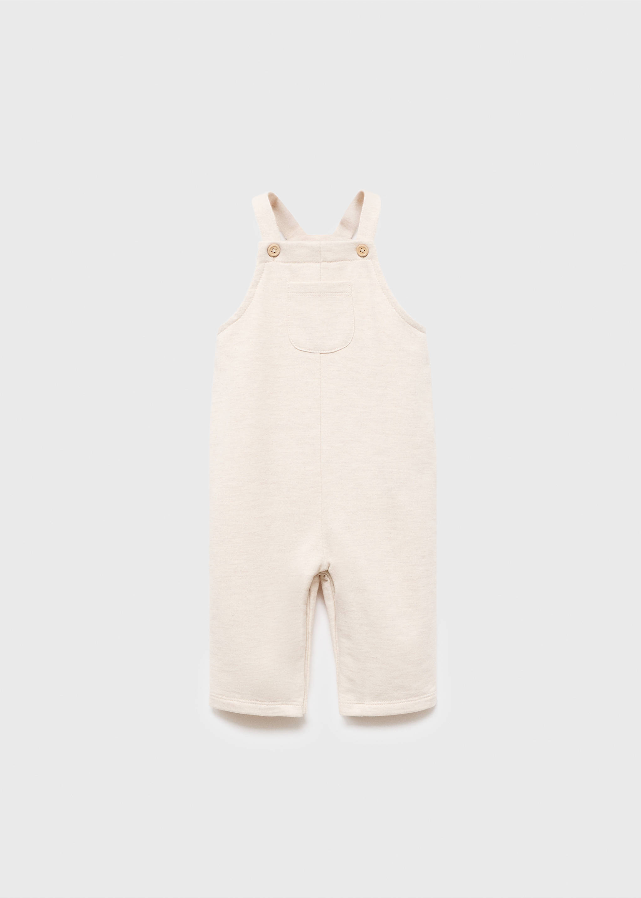 Long cotton dungarees - Article without model, Sand. Ref: 17094079-00.