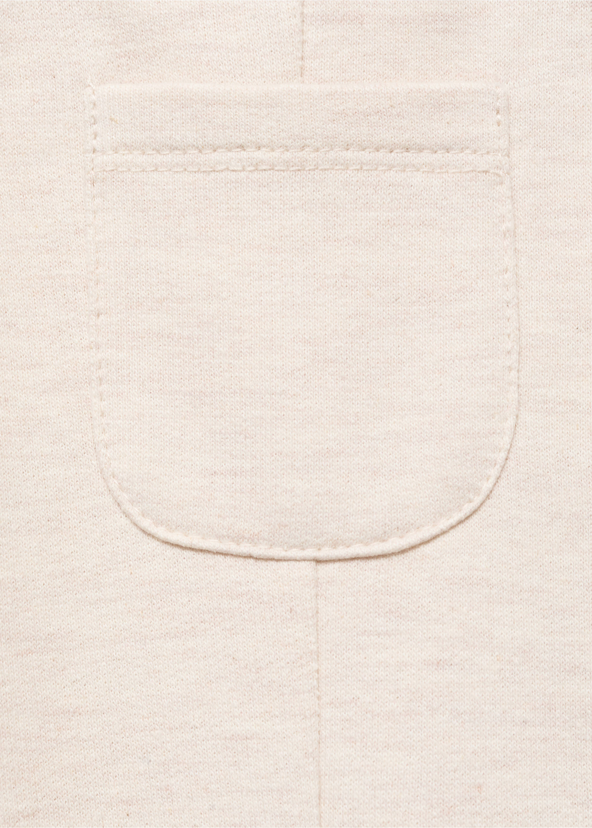 Long cotton dungarees - Details of the article 8, Sand. Ref: 17094079-00.