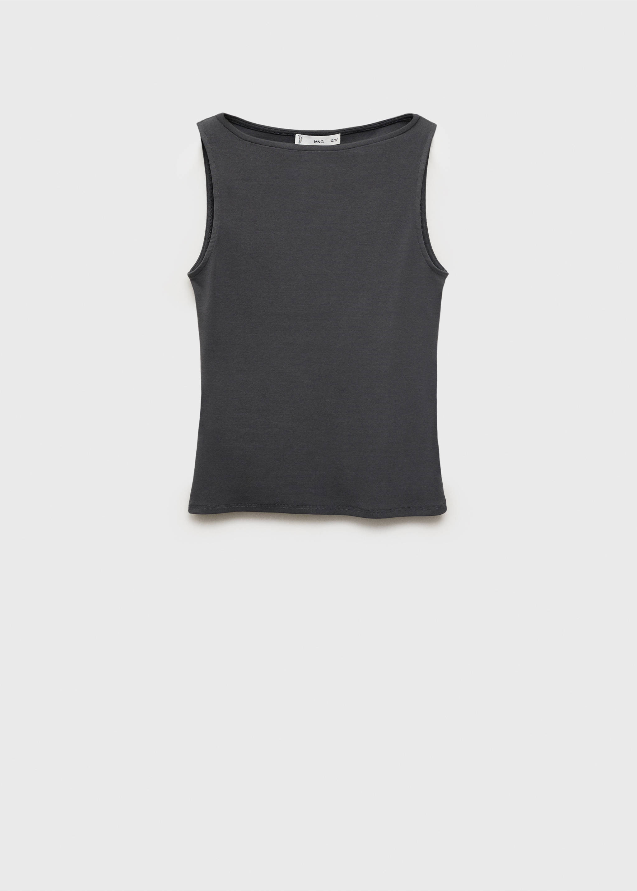 Top tirantes cuello barco - Artículo sin modelo, Gris antracita. Ref: 17094081-00.