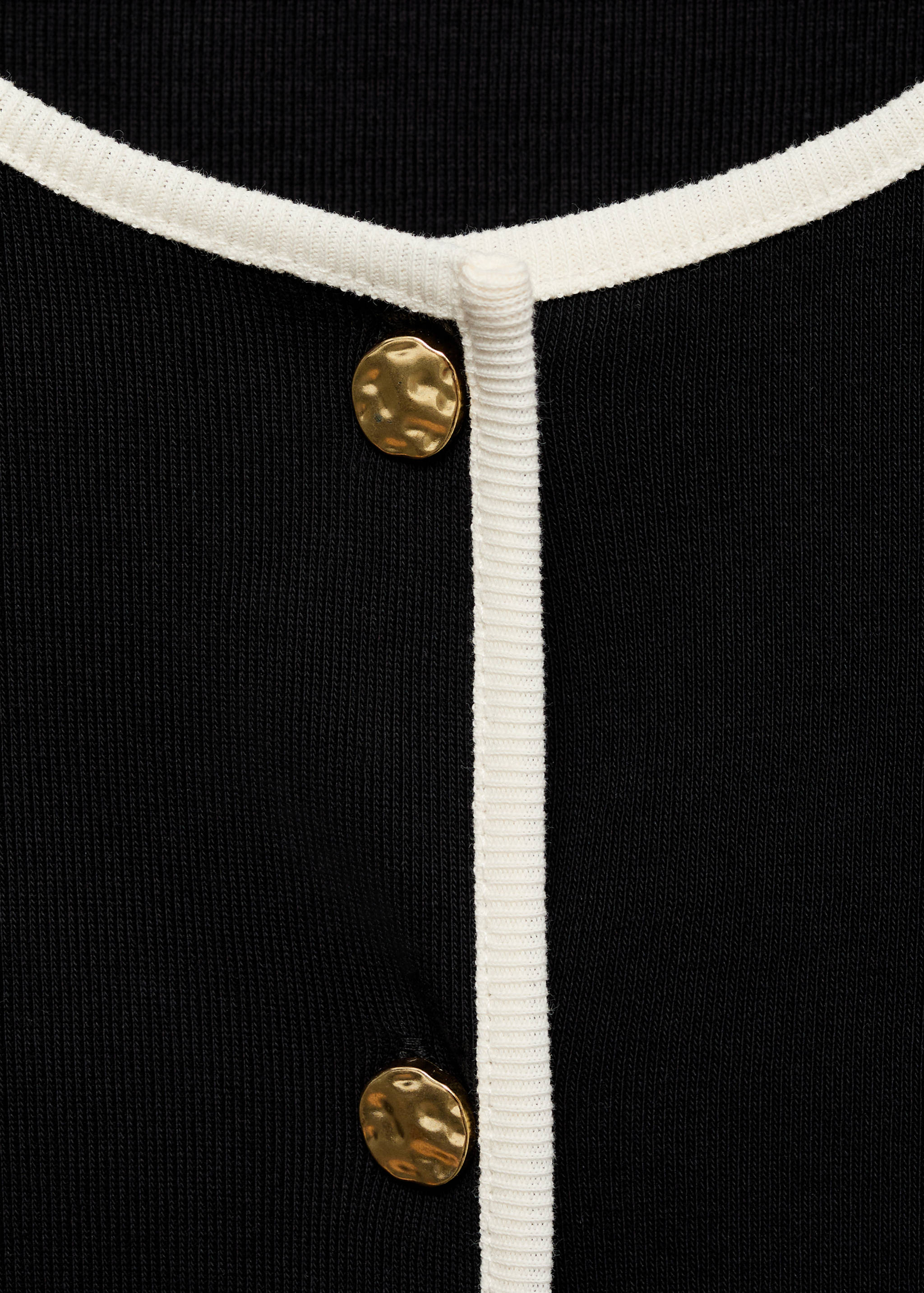 Cotton t-shirt with contrasting trim - Details of the article 8