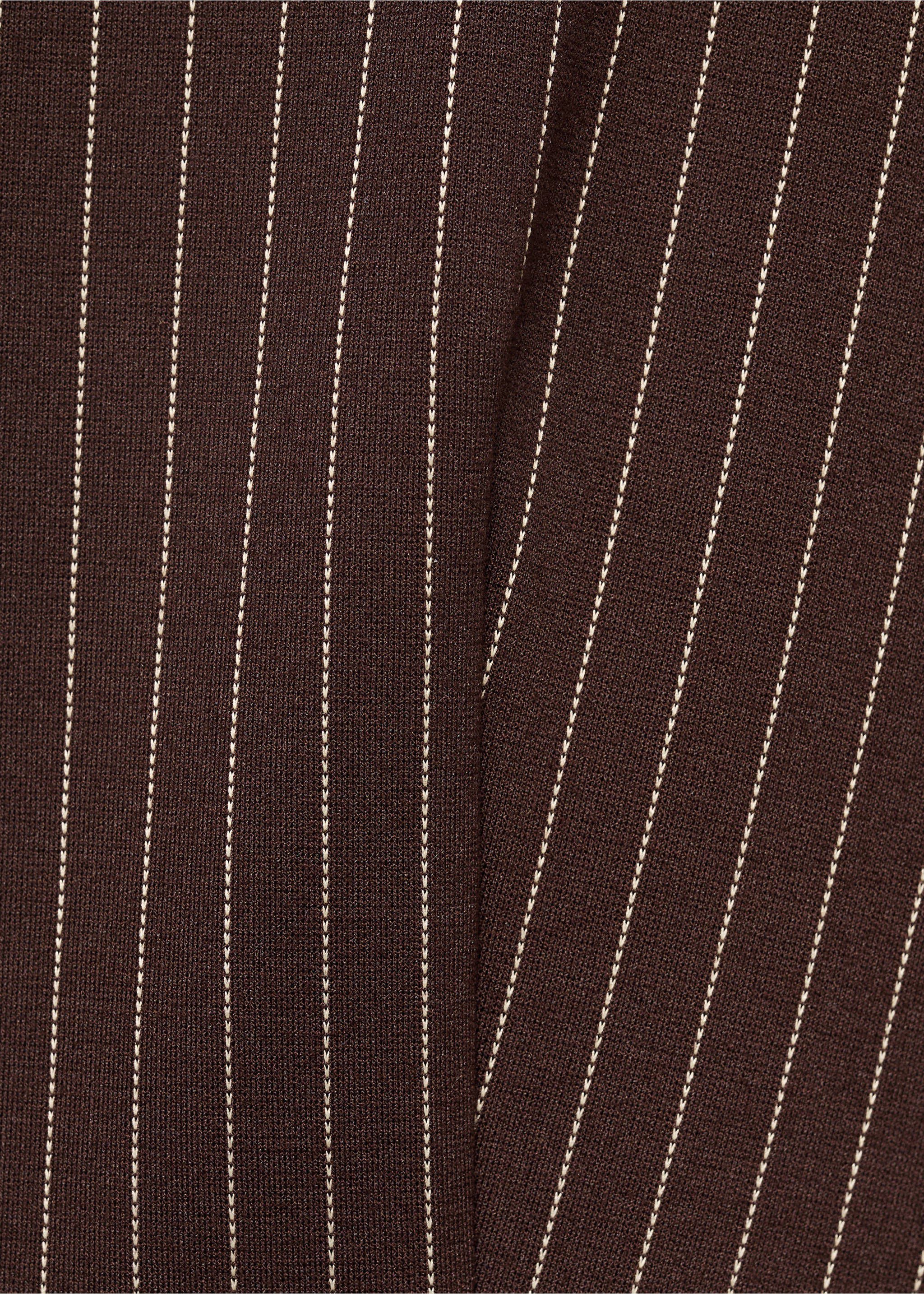 Fitted zip-up top - Details of the article 0, Brown. Ref: 17094085-00.