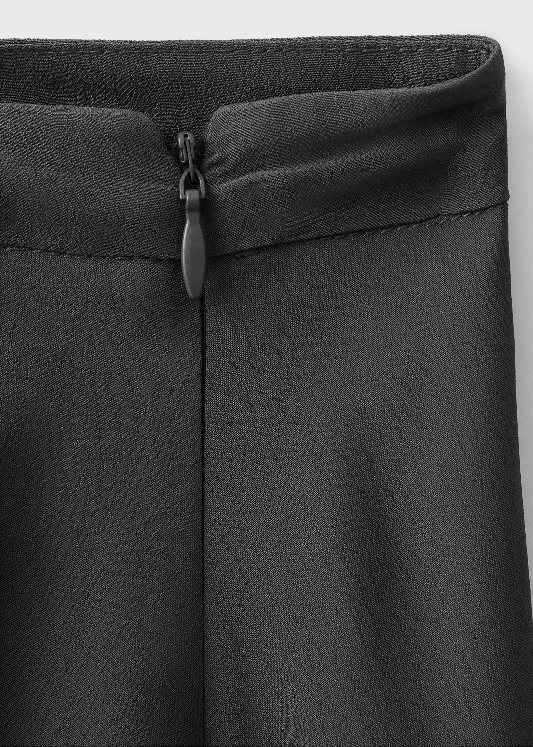 Asymmetrical maxi-skirt - Details of the article 0, Medium Grey. Ref: 17094086-00.