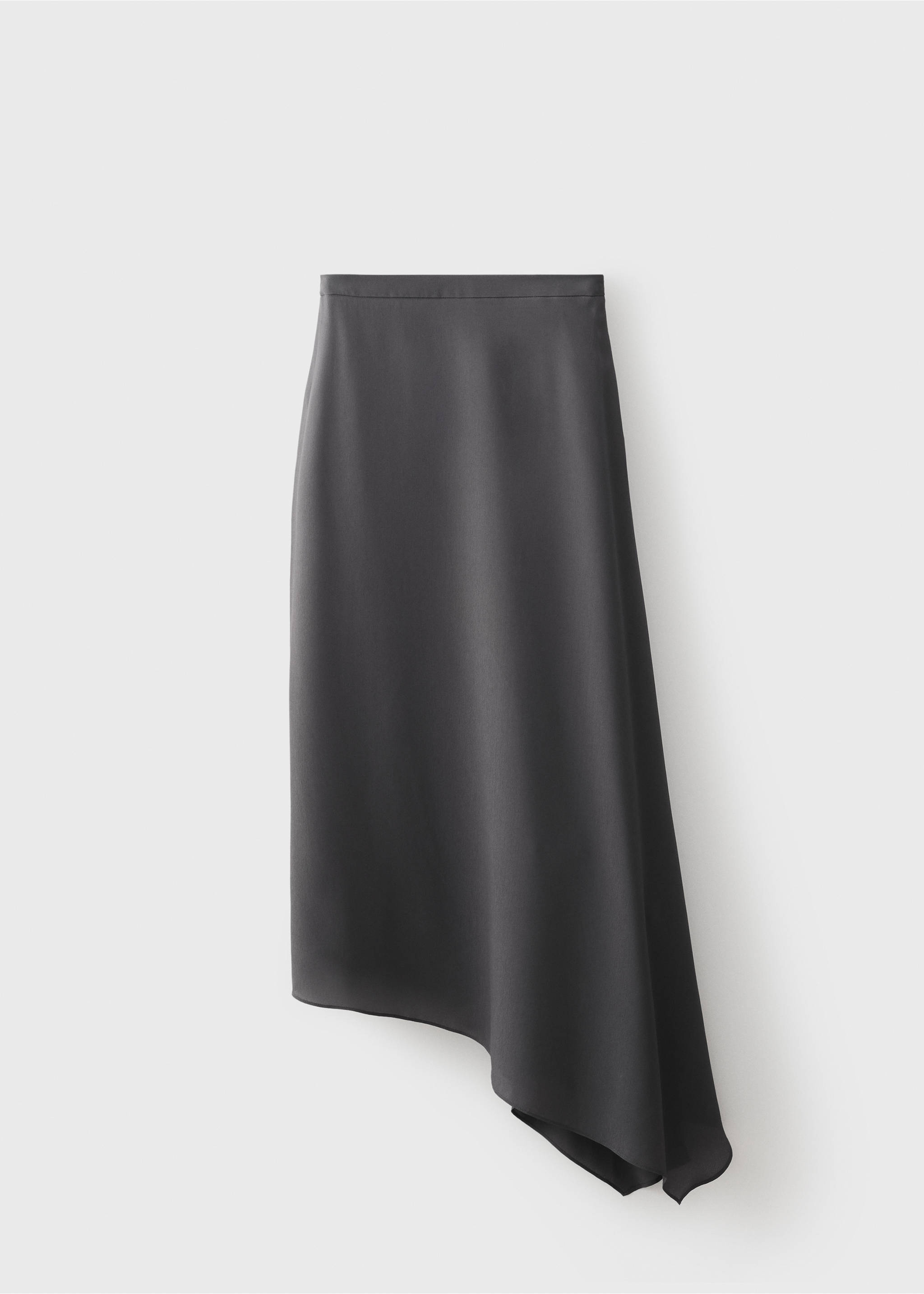 Asymmetrical maxi-skirt - Article without model, Medium Grey. Ref: 17094086-00.