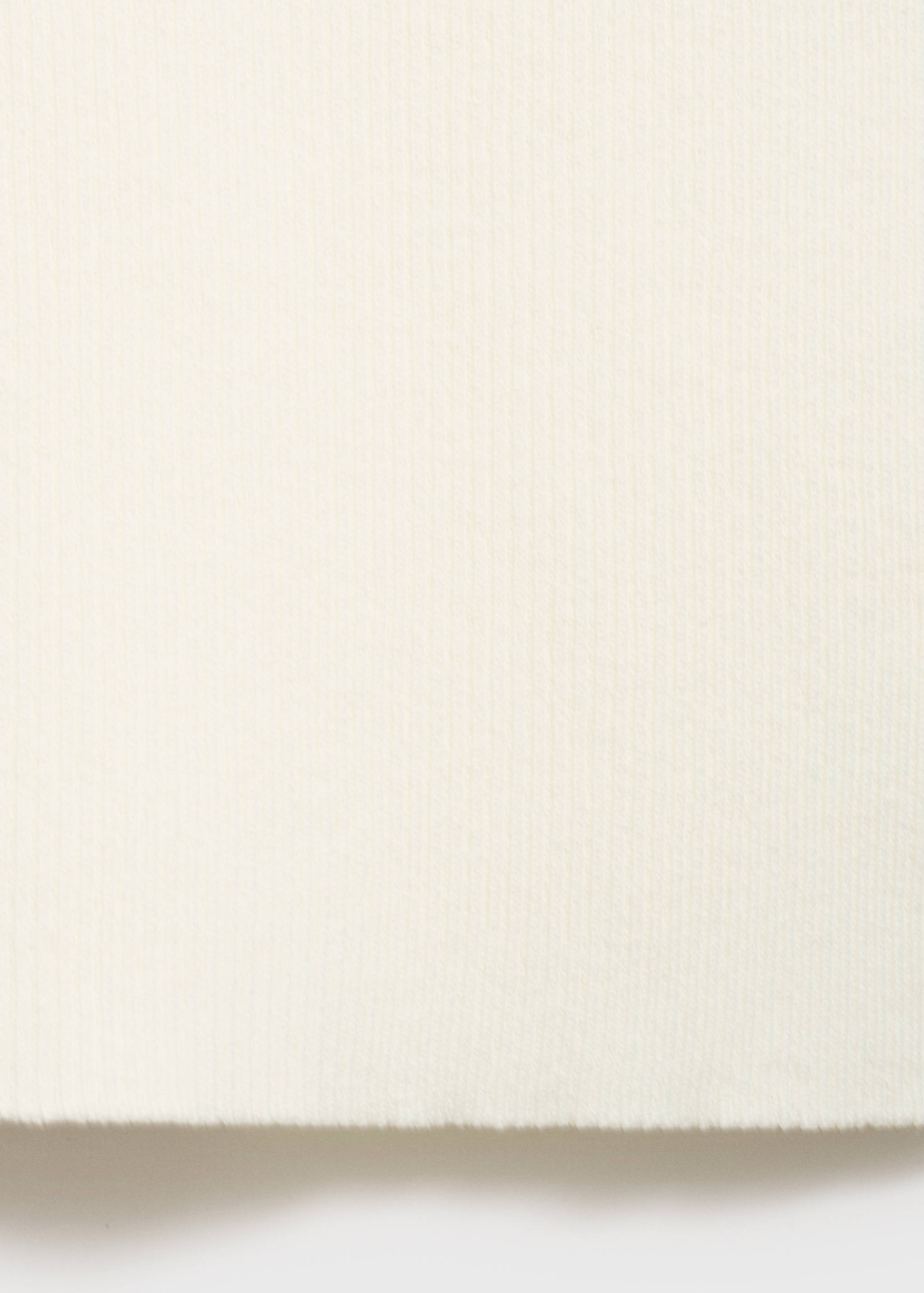 Ribbed-knit short-sleeved sweater - Details of the article 0