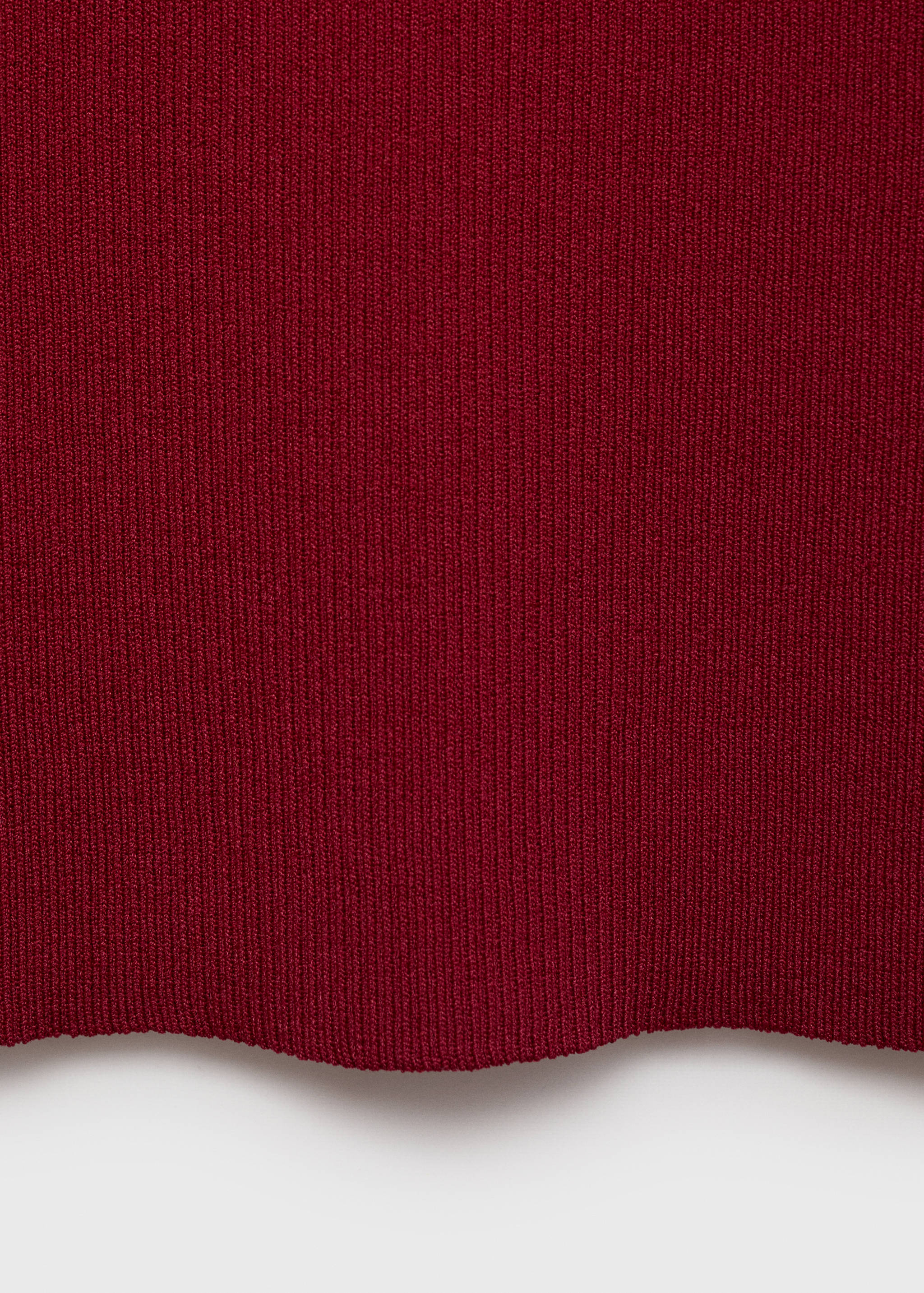 Ribbed-knit short-sleeved sweater - Details of the article 8