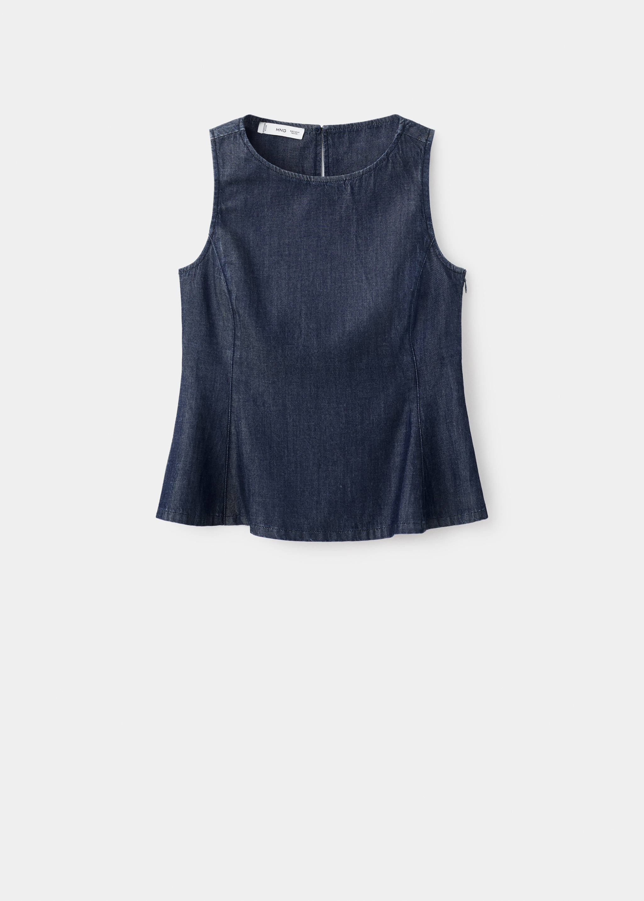 Denim crop top - Artikel zonder model