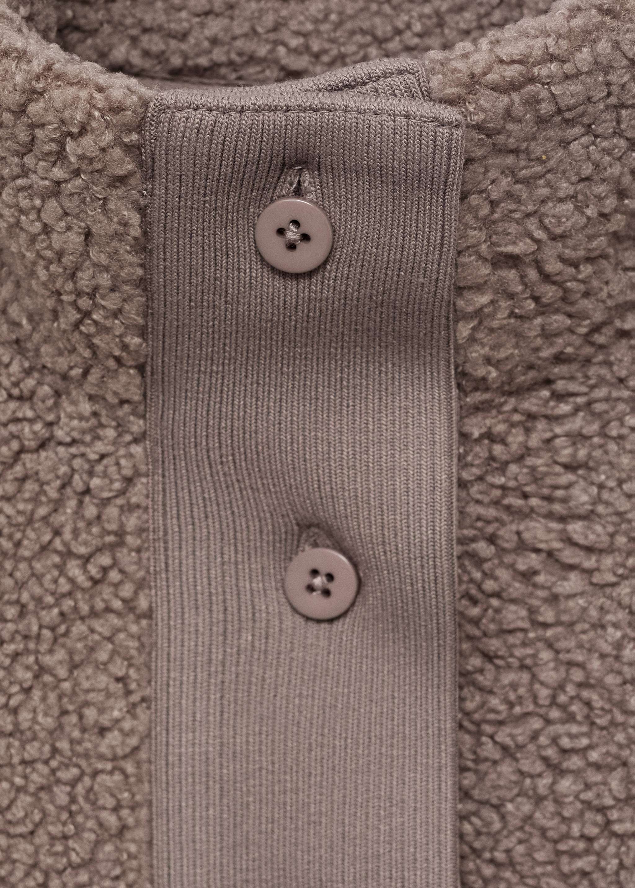 Cardigan effet mouton à boutons - Détail de l'article 8