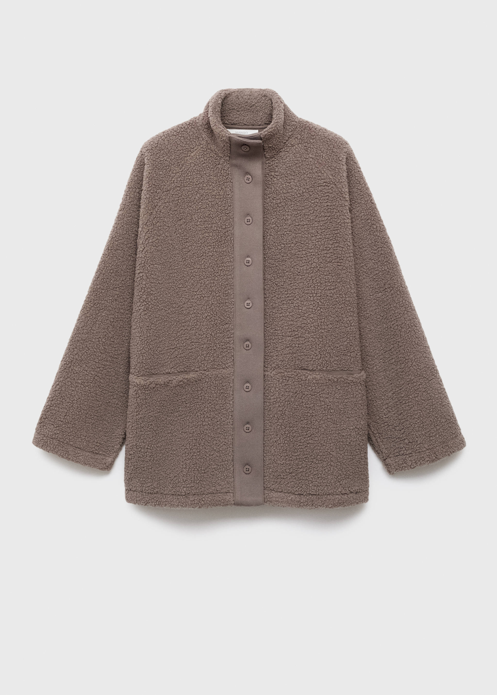 Cardigan effet mouton à boutons - Article sans modèle