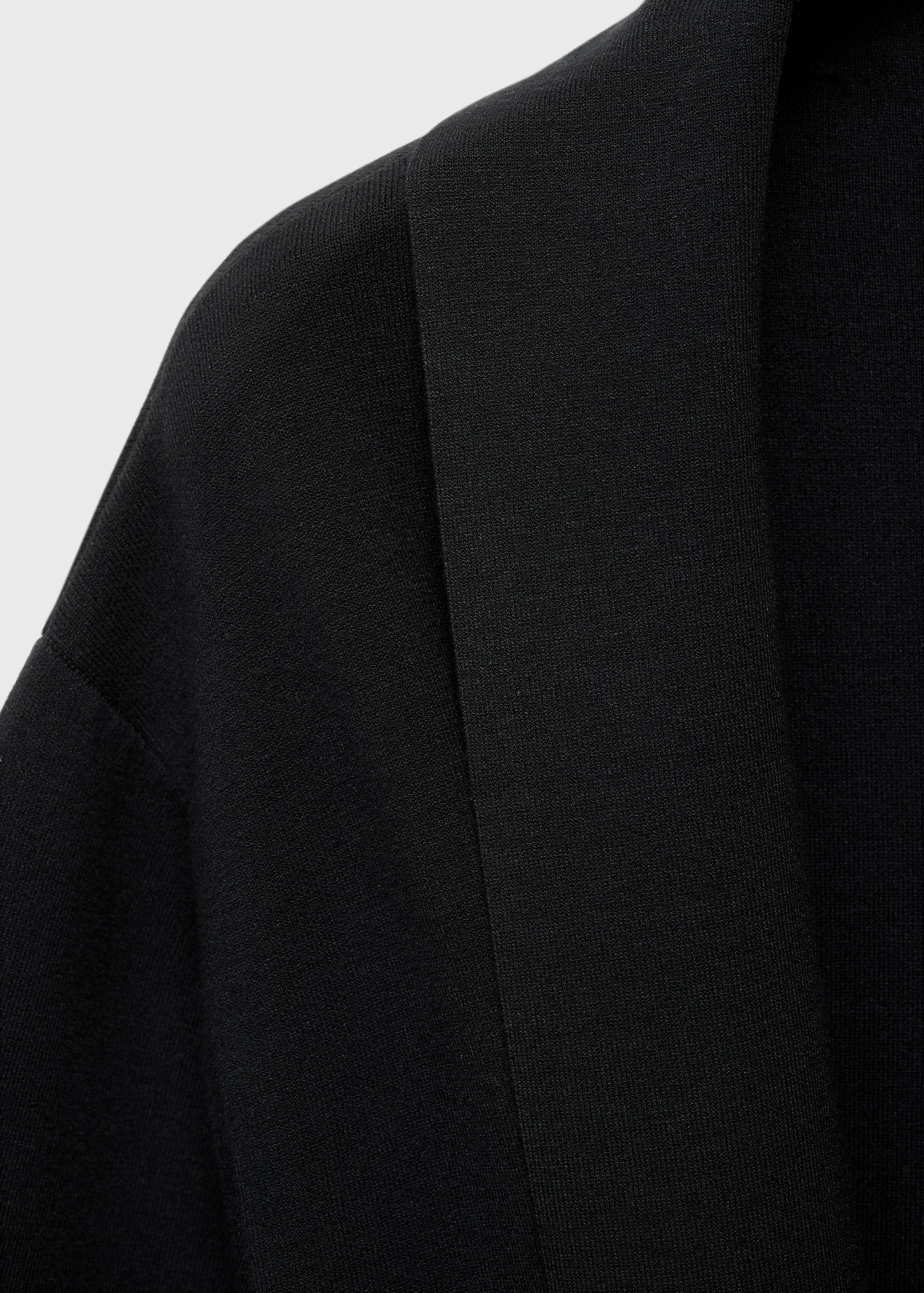 Langer Cardigan aus Milano-Strick - Detail des Artikels 8