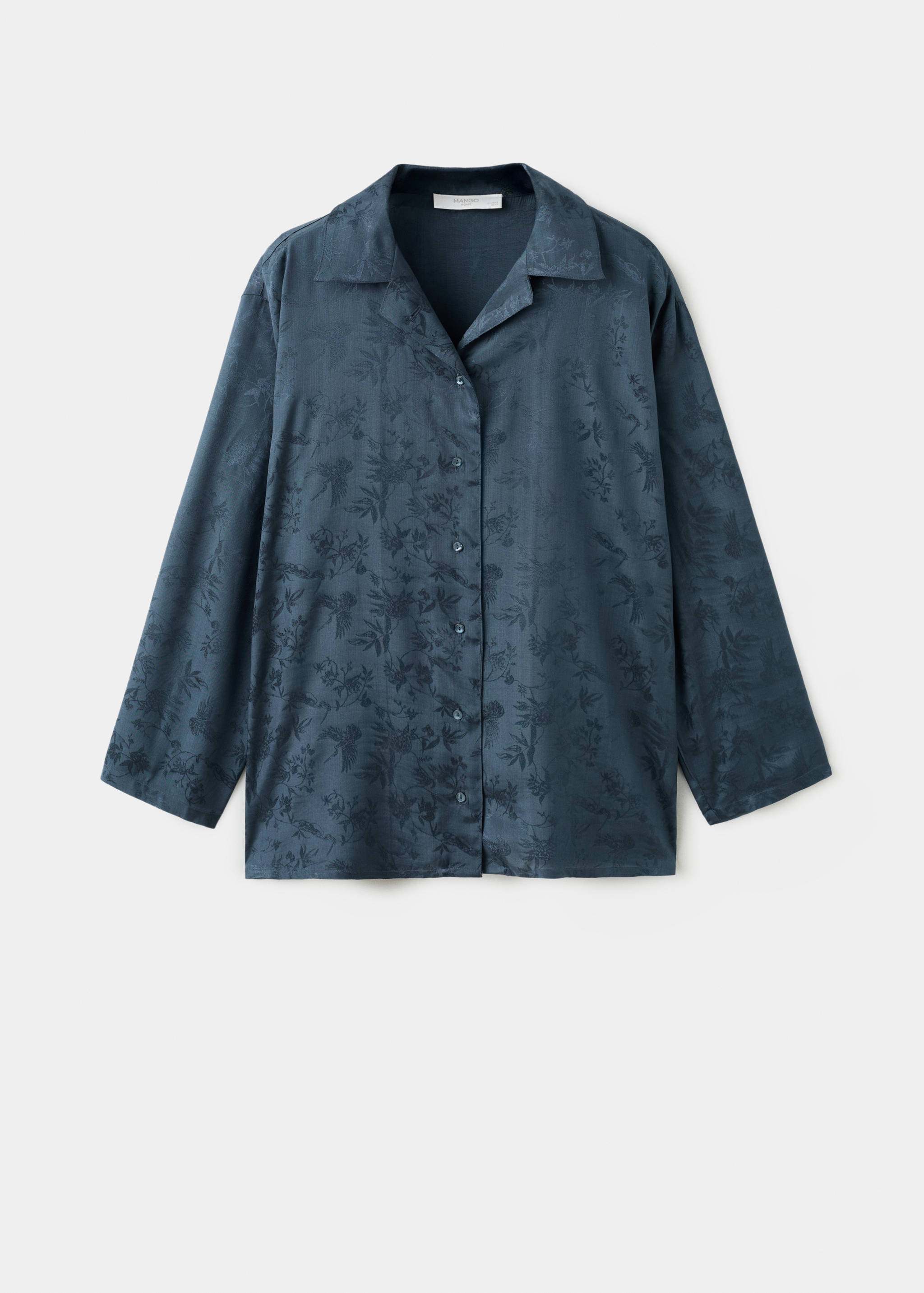 Chemise de pyjama en satin jacquard - Article sans modèle