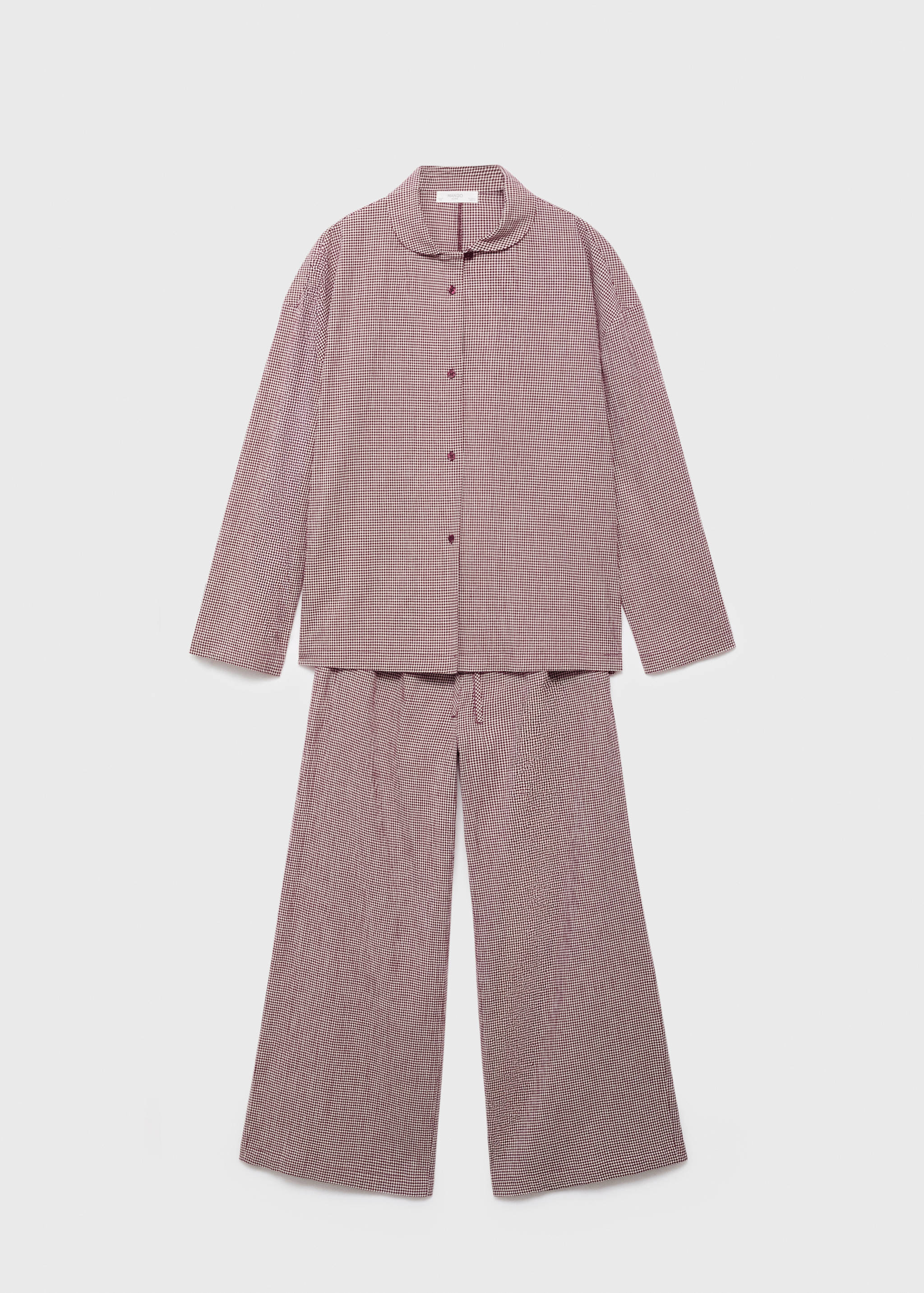 Zweiteiliges Pyjama aus Baumwolle mit Vichy-Karo - Artikel ohne Model