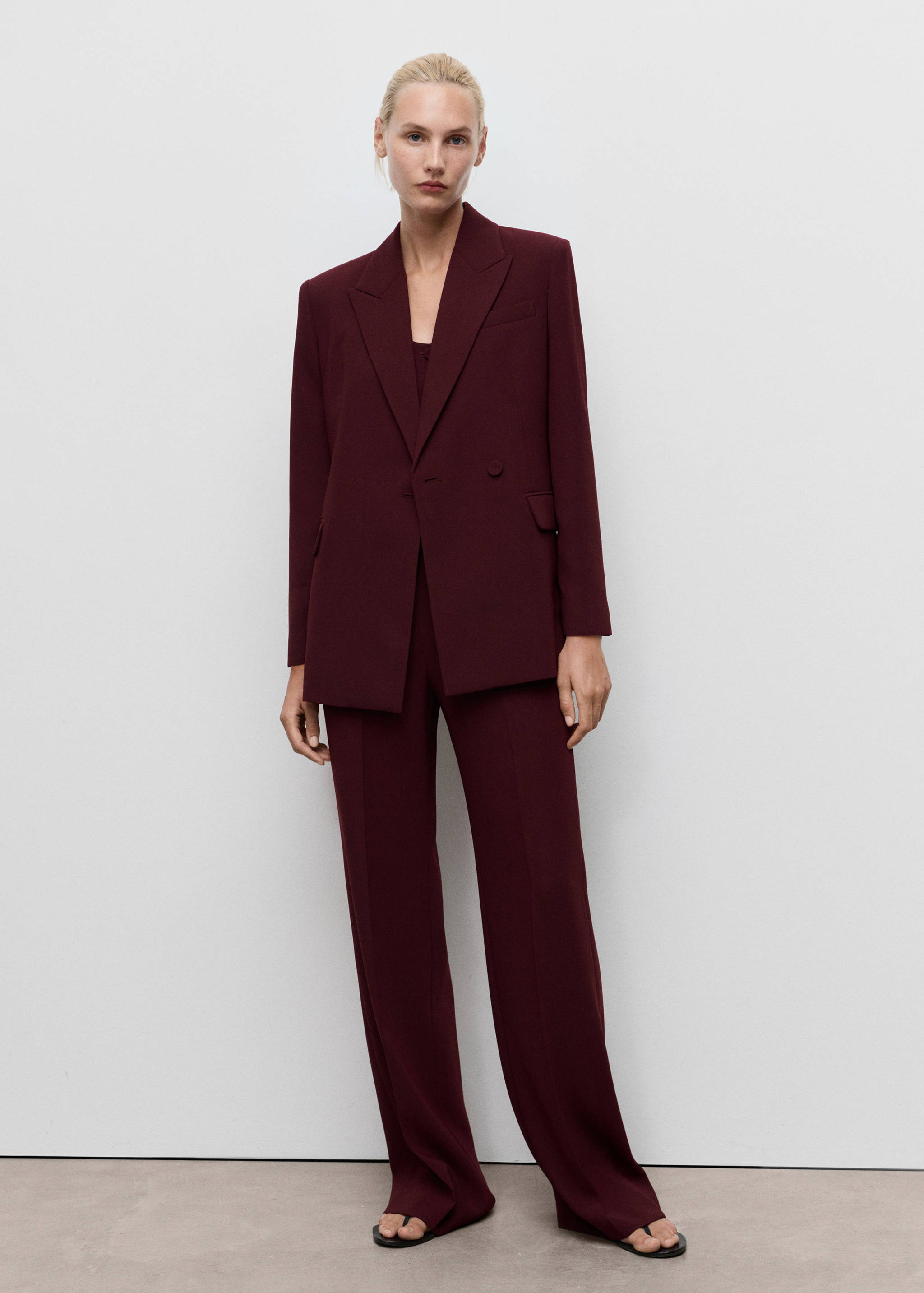 Double-breasted suit blazer - General plane