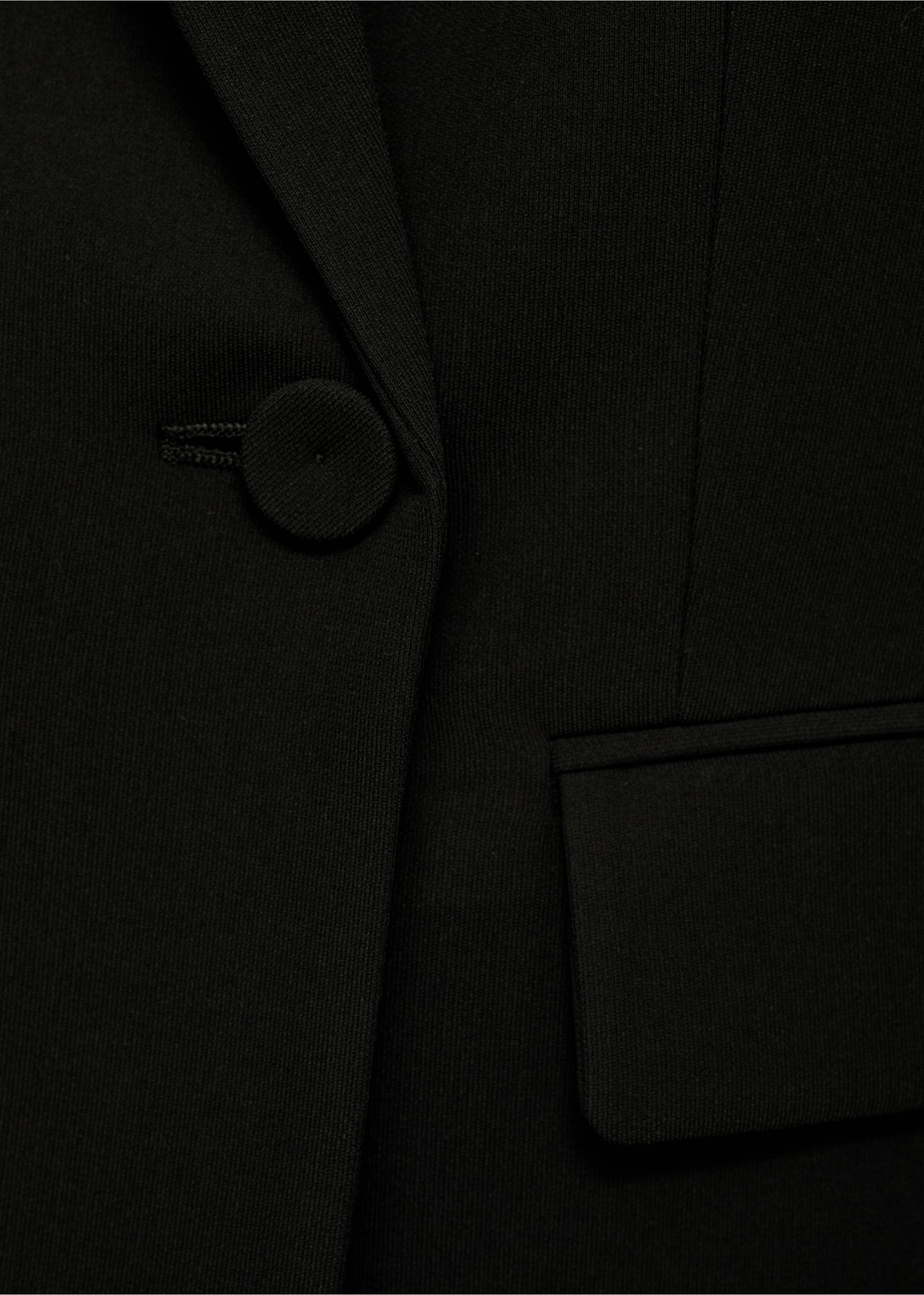 Double-breasted suit blazer - Details of the article 0, Black. Ref: 17094118-00.