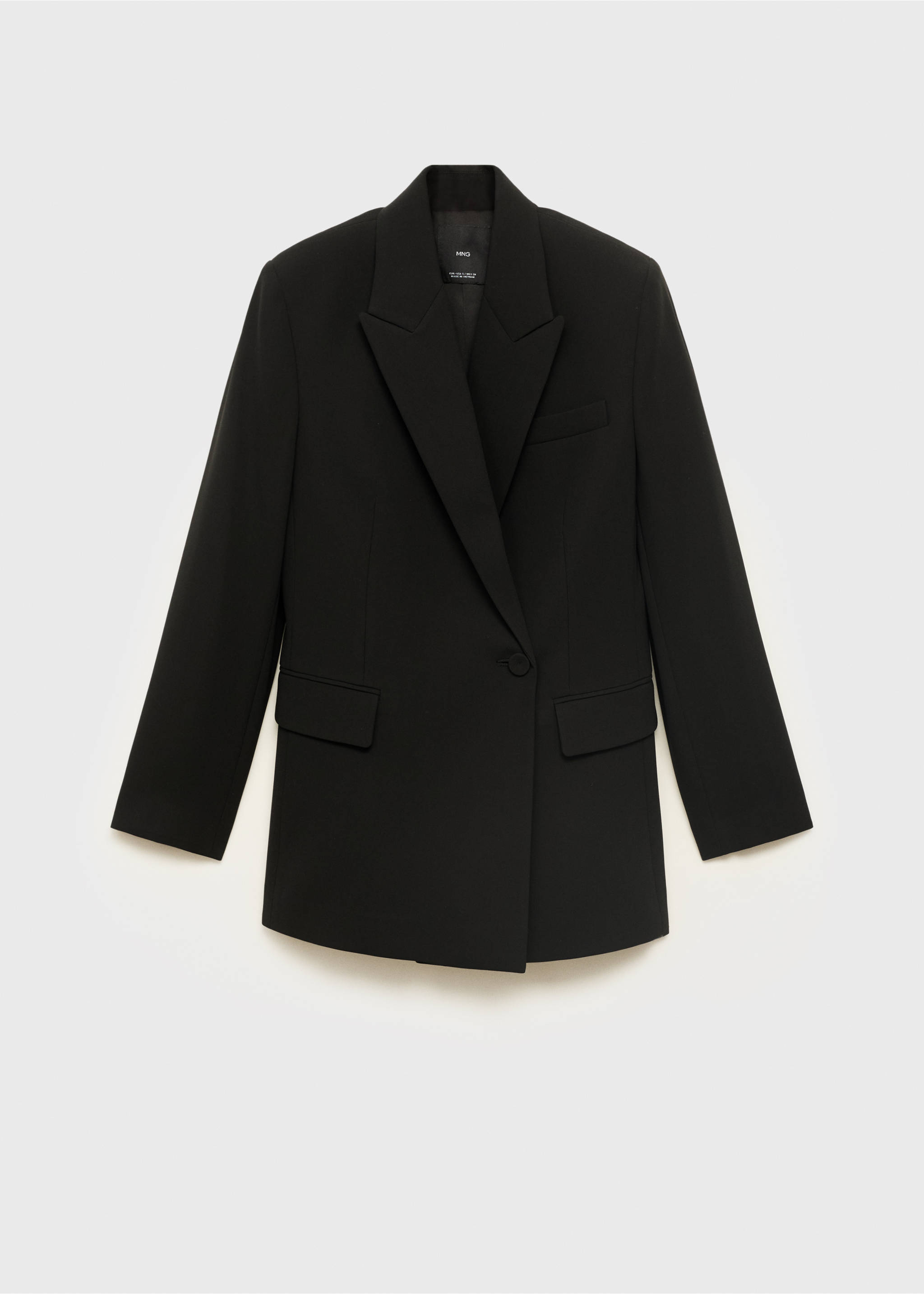 Double-breasted suit blazer - Article without model, Black. Ref: 17094118-00.
