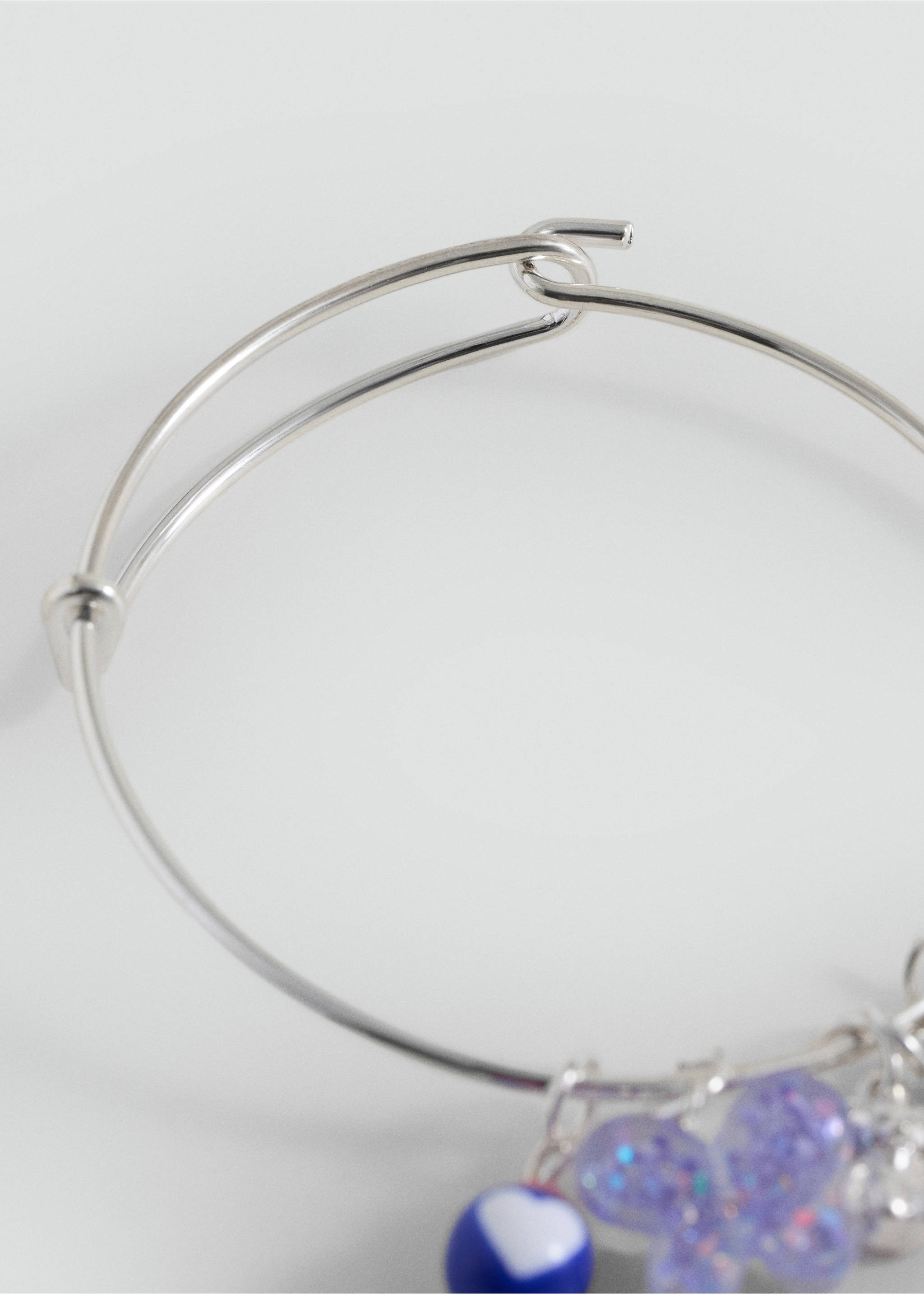 Mixed bead bracelet - Details of the article 1, Silver. Ref: 17094129-00.