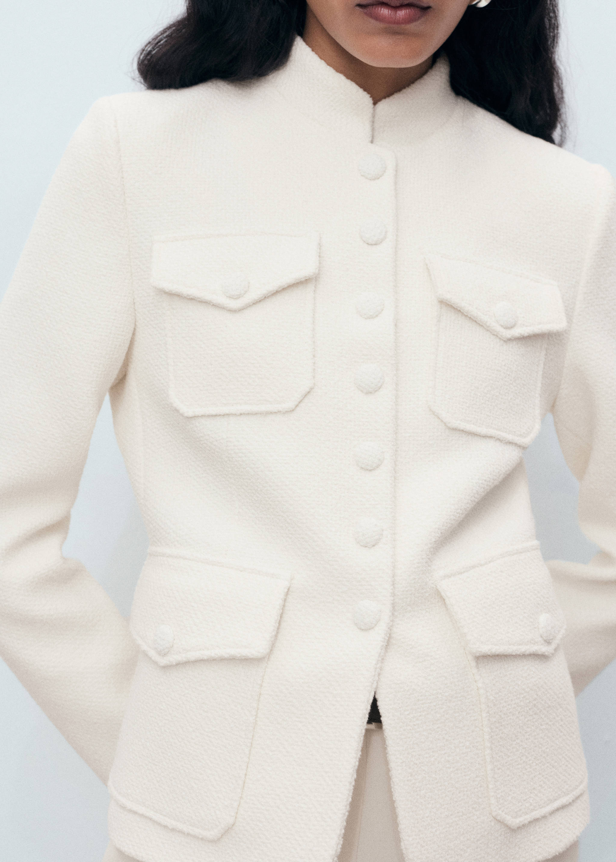 Bouclé jacket with pockets - Details of the article 6