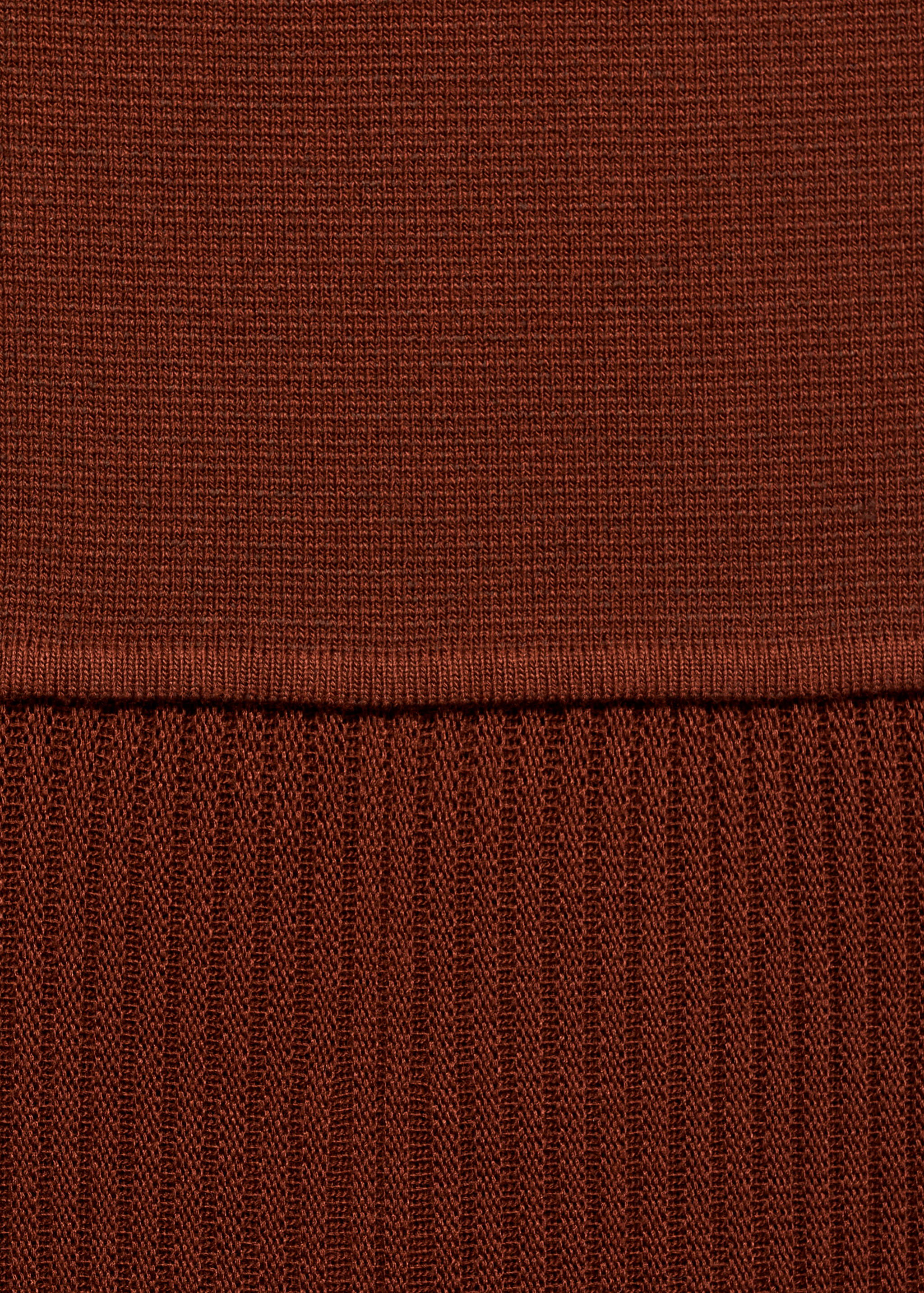 Asymmetrical combined-knit dress - Details of the article 0