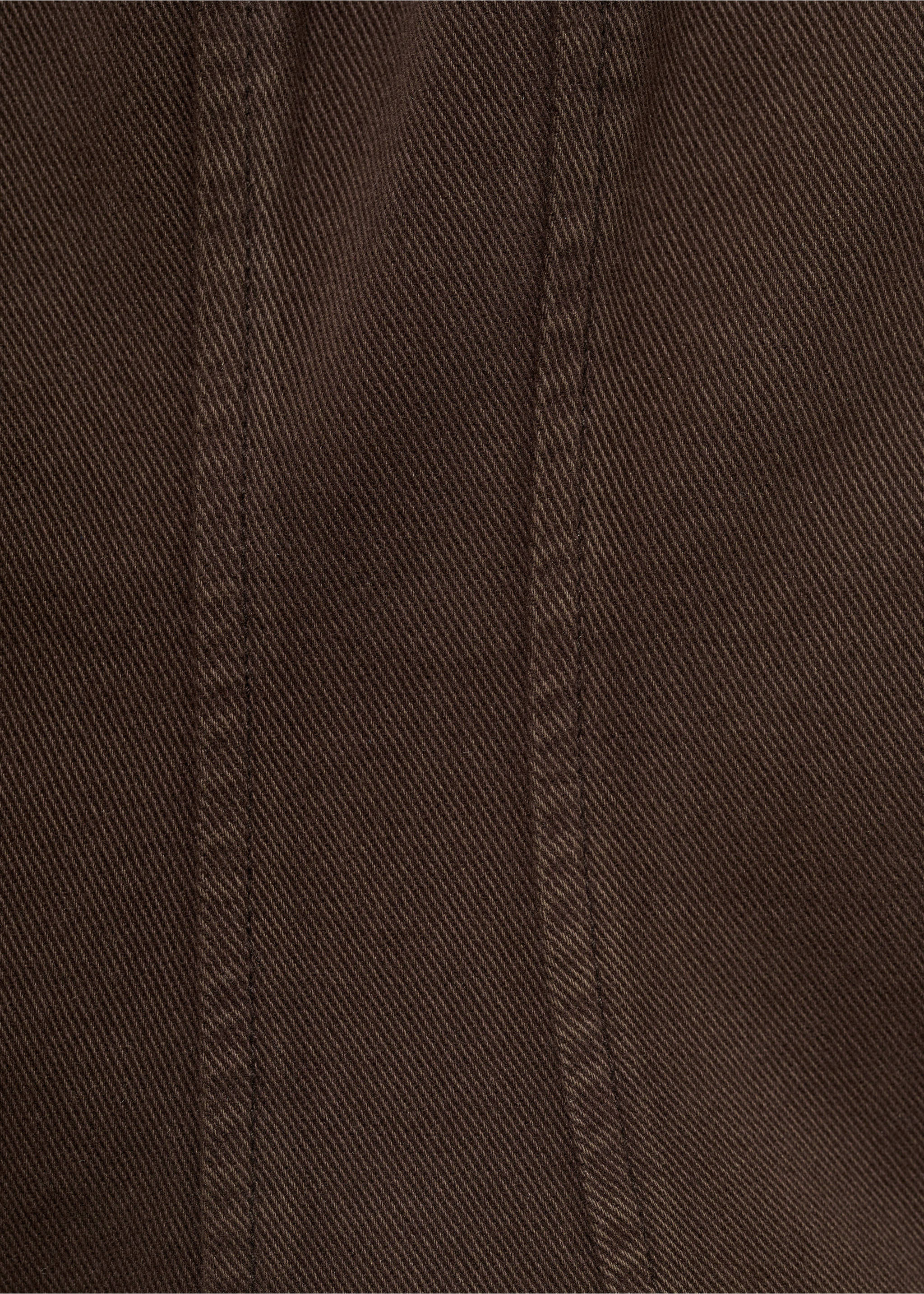 Top denim evasé - Detalle del artículo 8, Chocolate. Ref: 17094140-00.