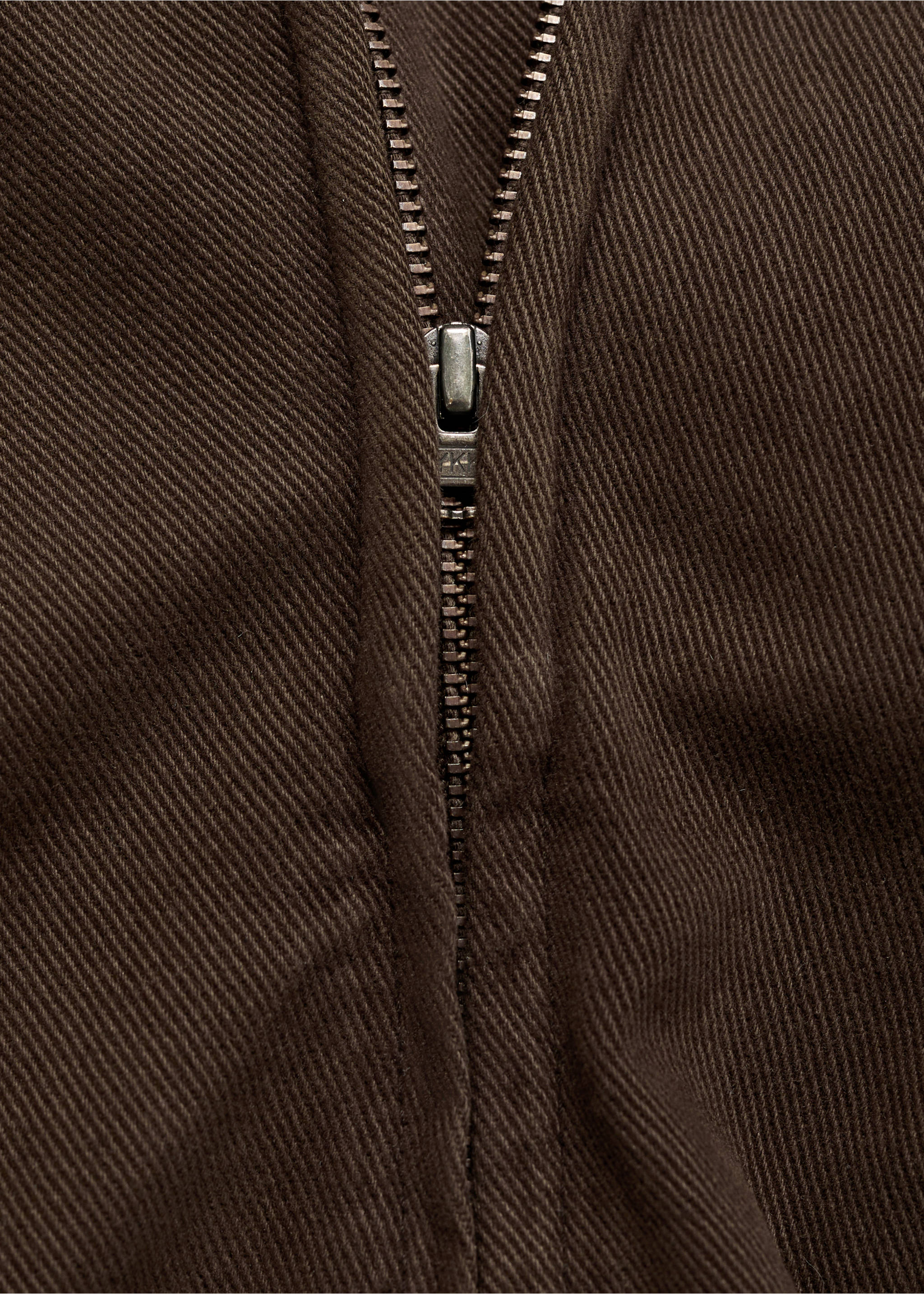 Top denim evasé - Detalle del artículo 0, Chocolate. Ref: 17094140-00.