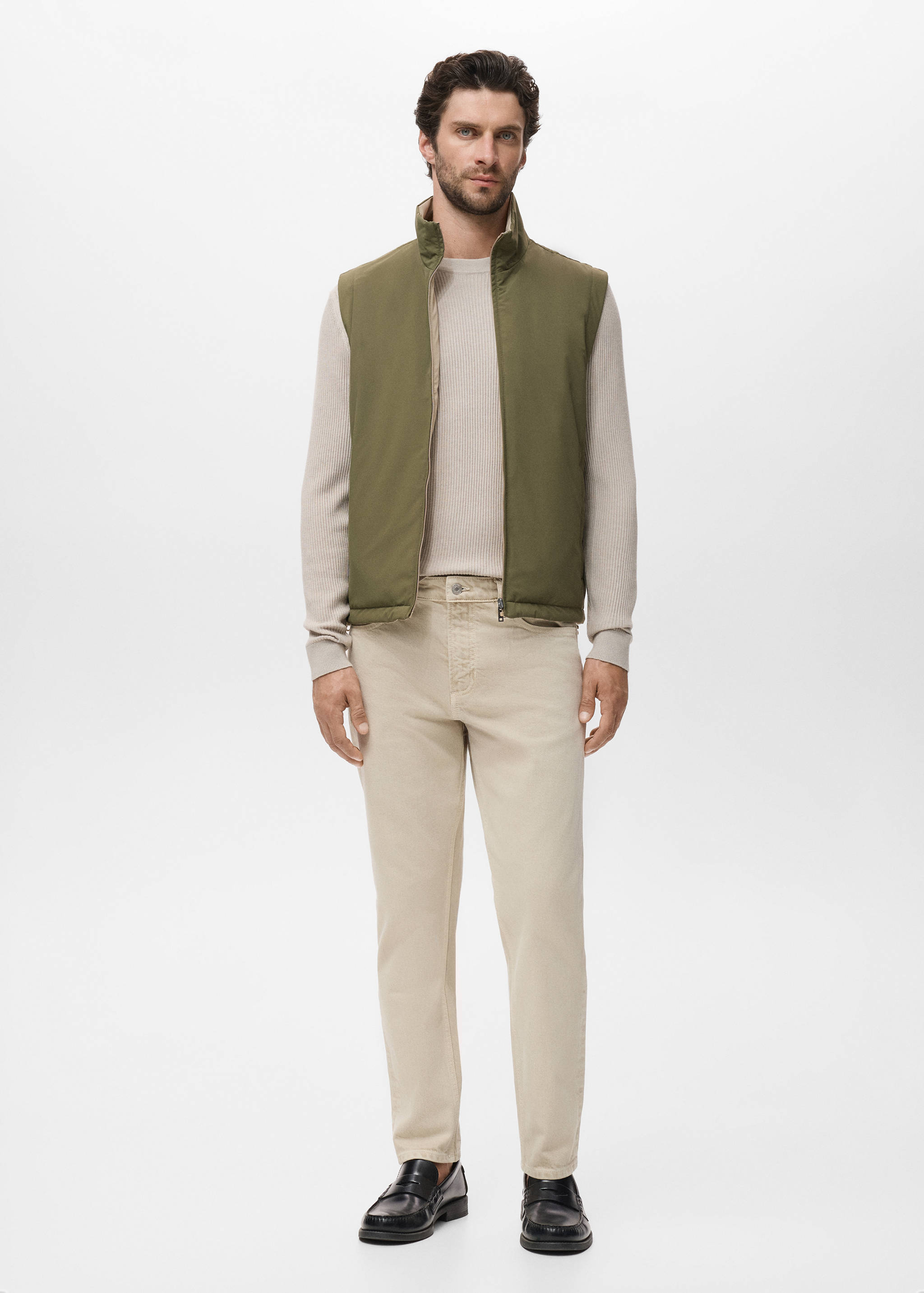 Reversible water-repellent gilet - General plane