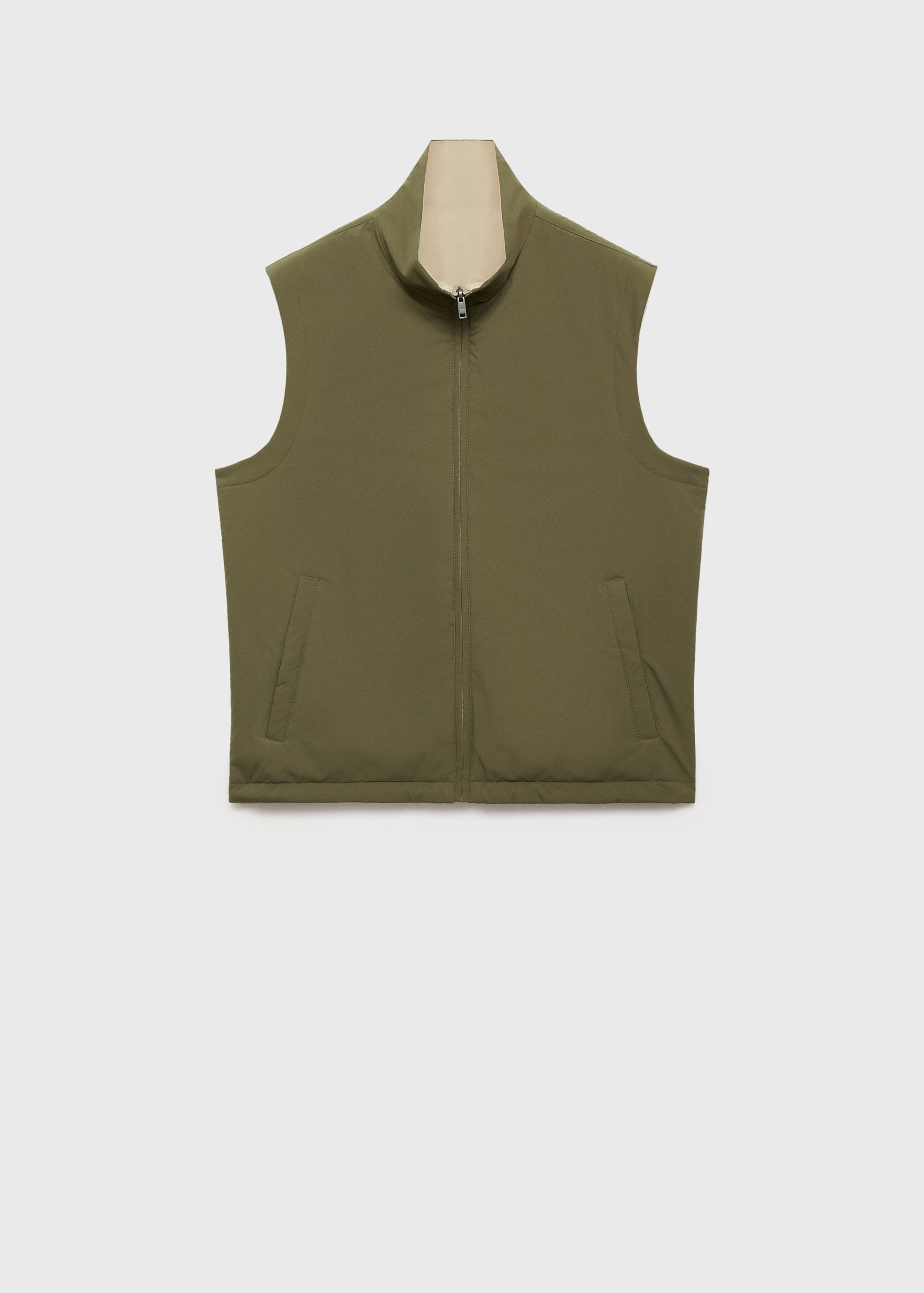 Reversible water-repellent gilet - Article without model