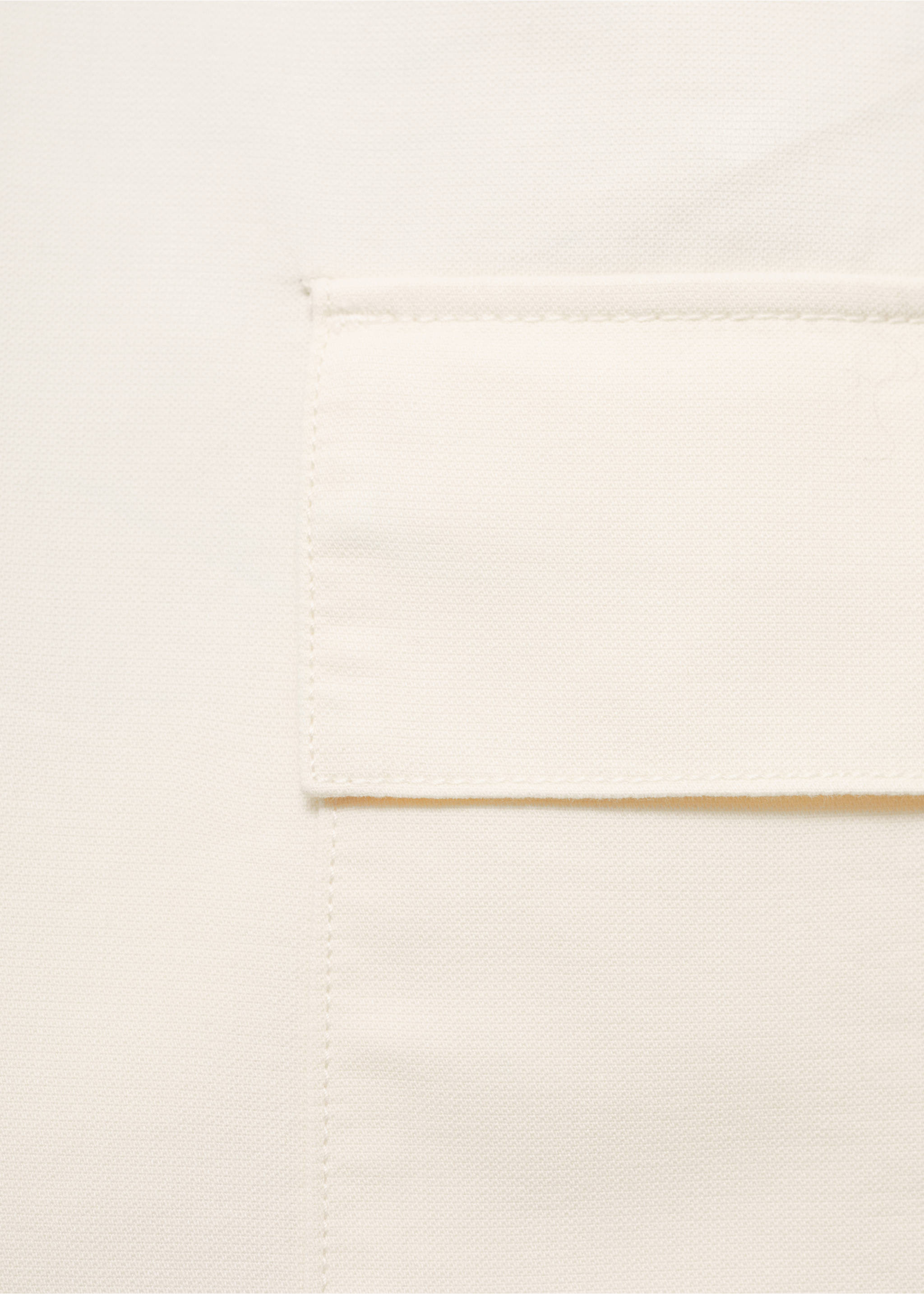 Cotton lyocell cargo bermuda shorts - Details of the article 8, Ecru. Ref: 17094404-00.