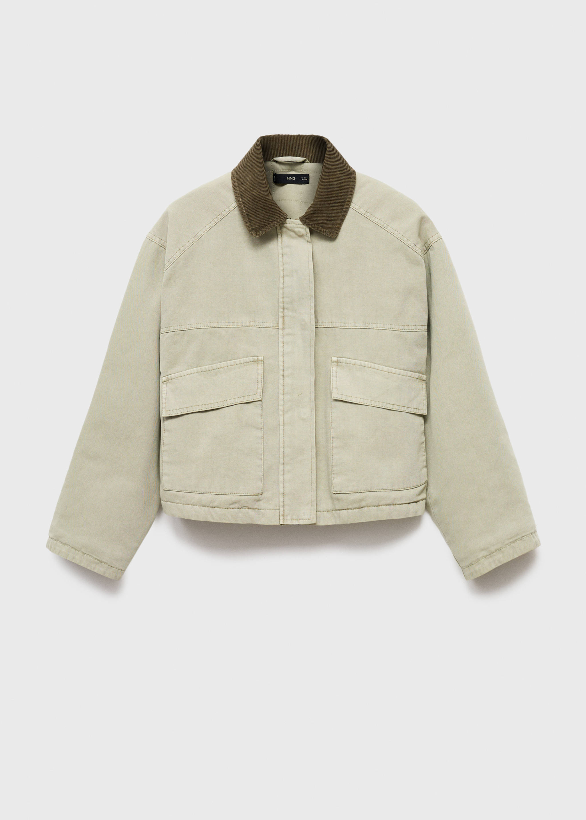 Jeansjacke mit Kontrastkragen - Artikel ohne Model