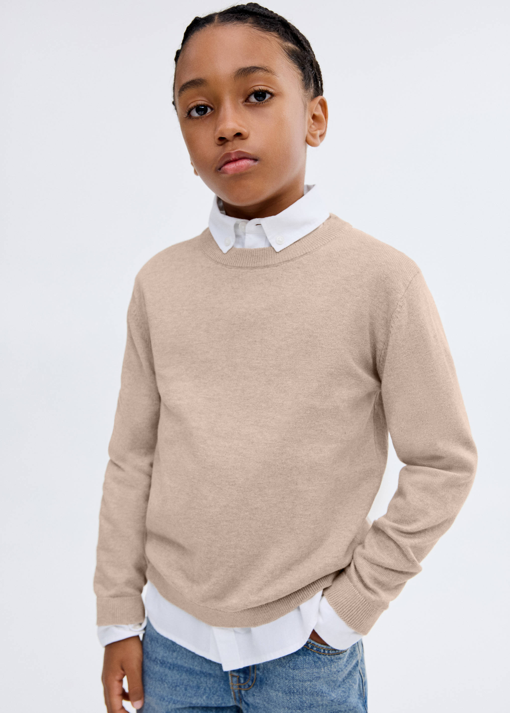Essential cotton-blend sweater - Details of the article 1