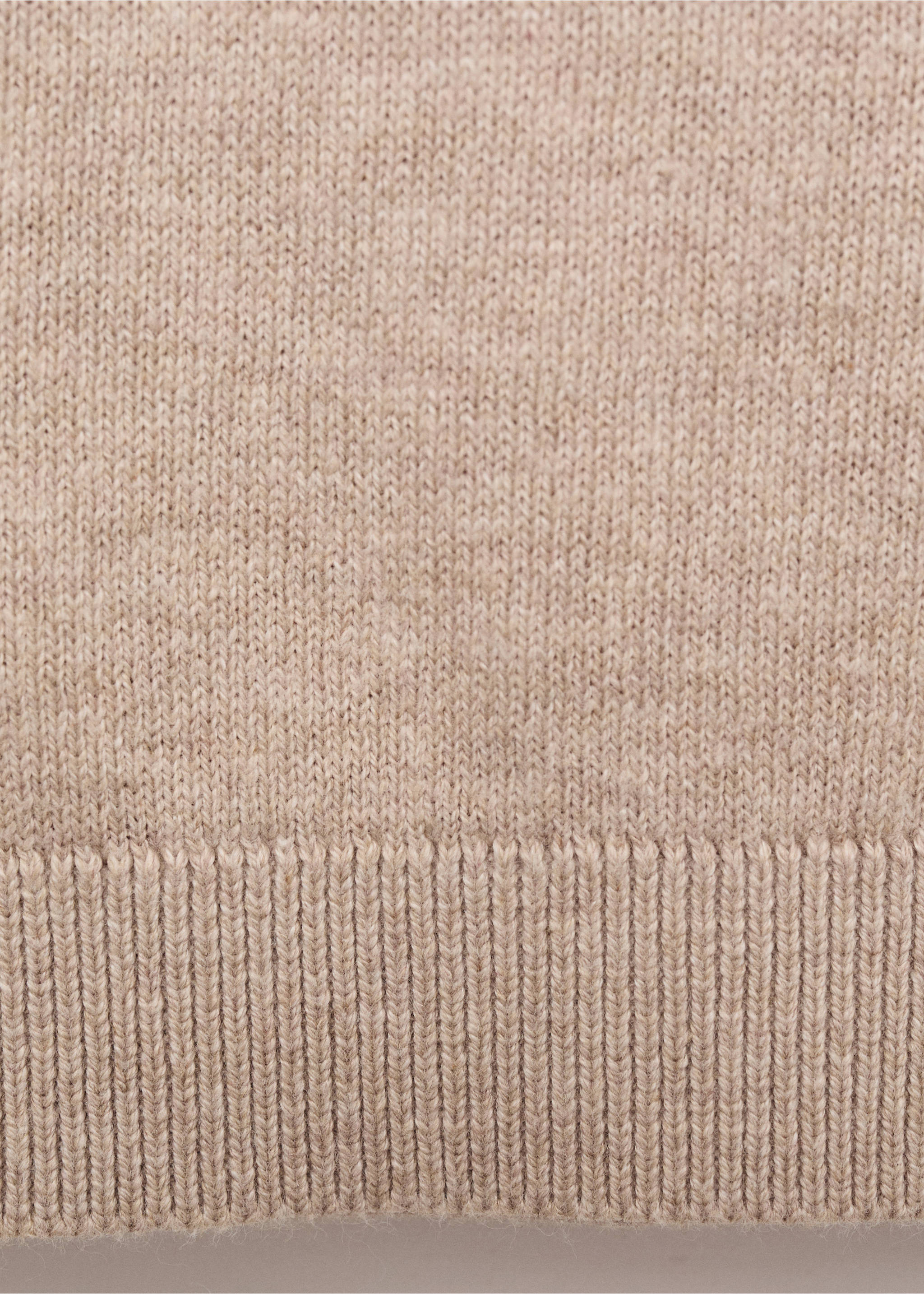Essential cotton-blend sweater - Details of the article 0, Beige. Ref: 17094412-00.