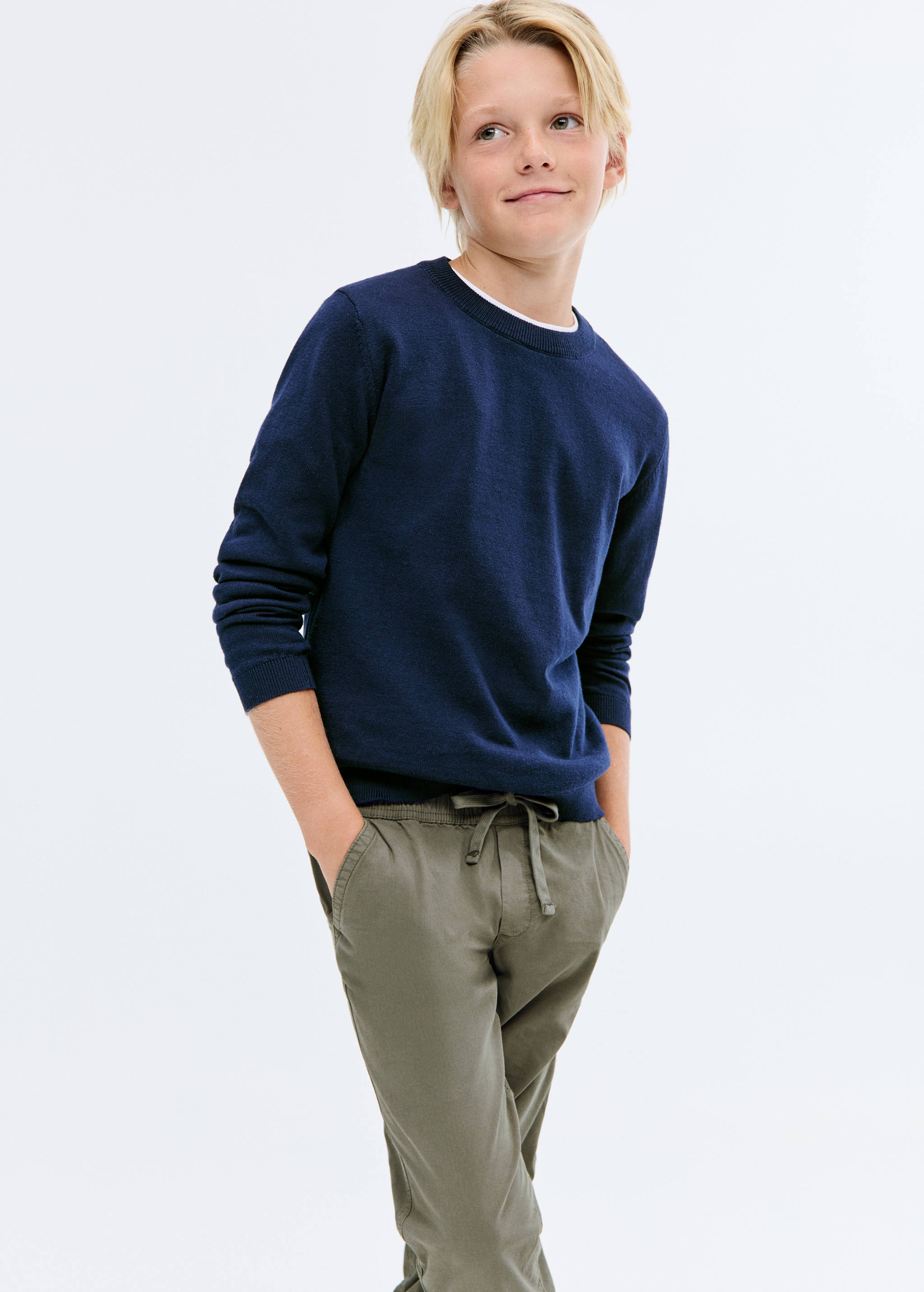 Pull-over basique coton - Plan moyen