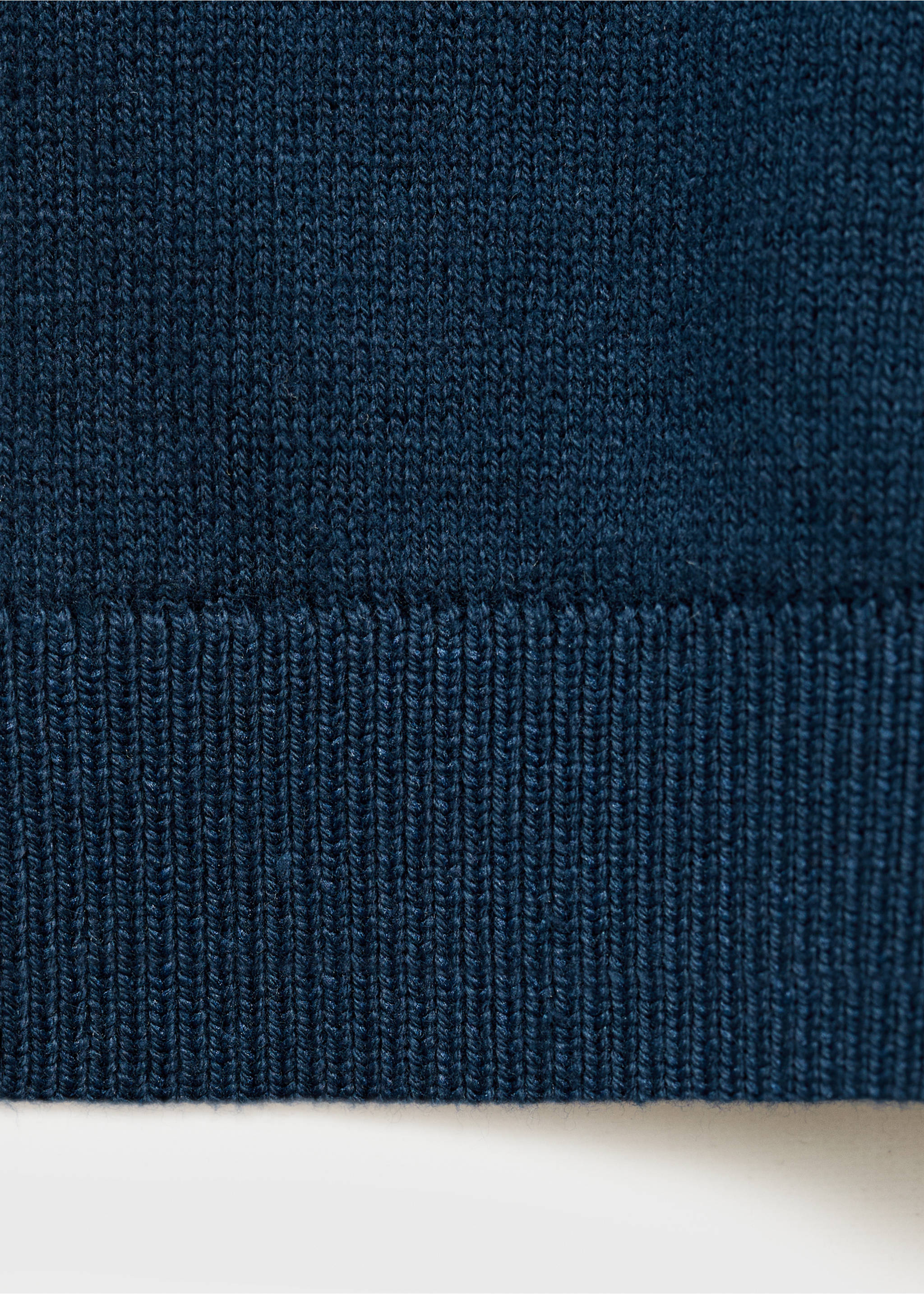 Essential cotton-blend sweater - Details of the article 0, Navy. Ref: 17094412-00.