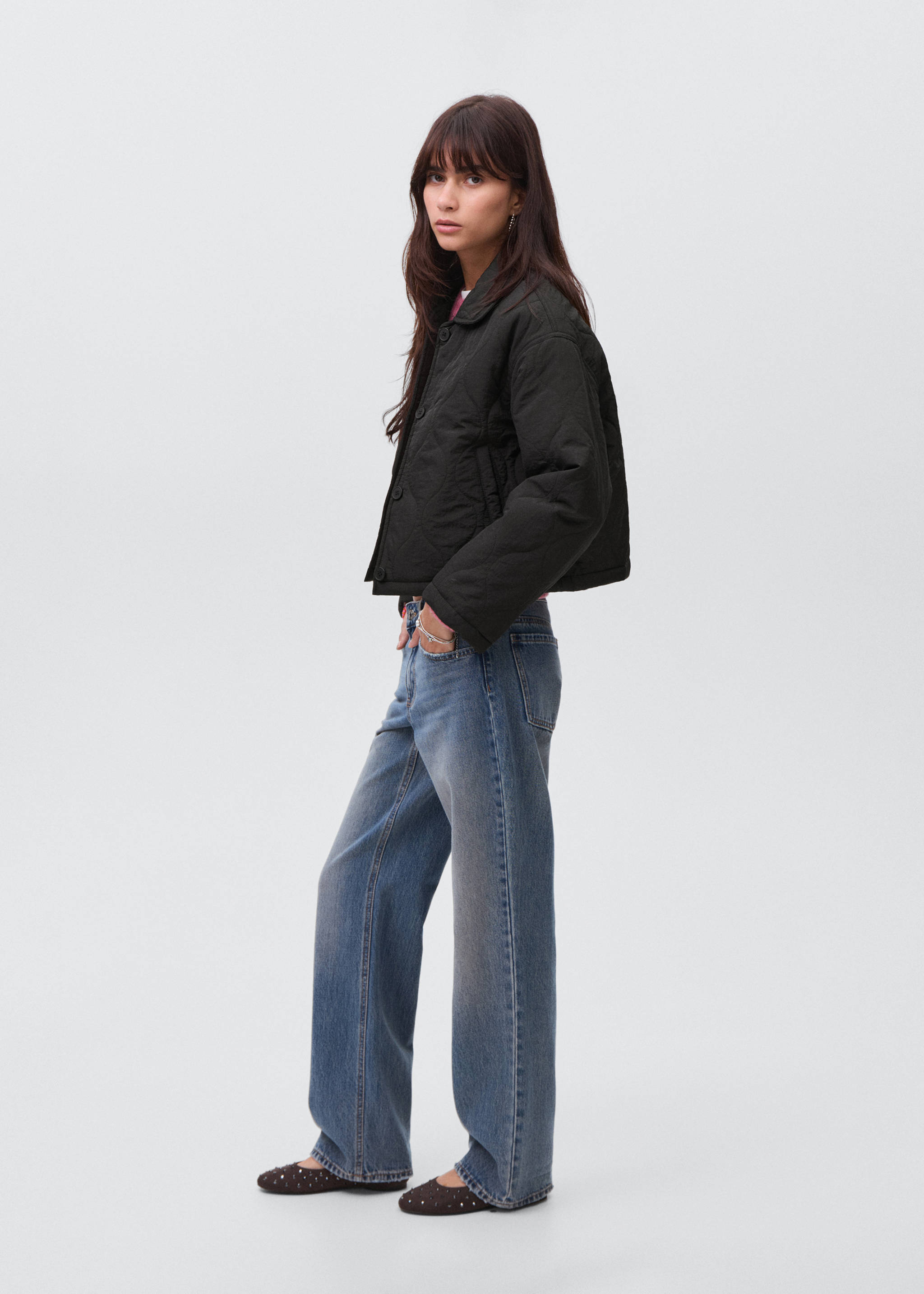 Gesteppter Parka mit Knöpfen - Detail des Artikels 2