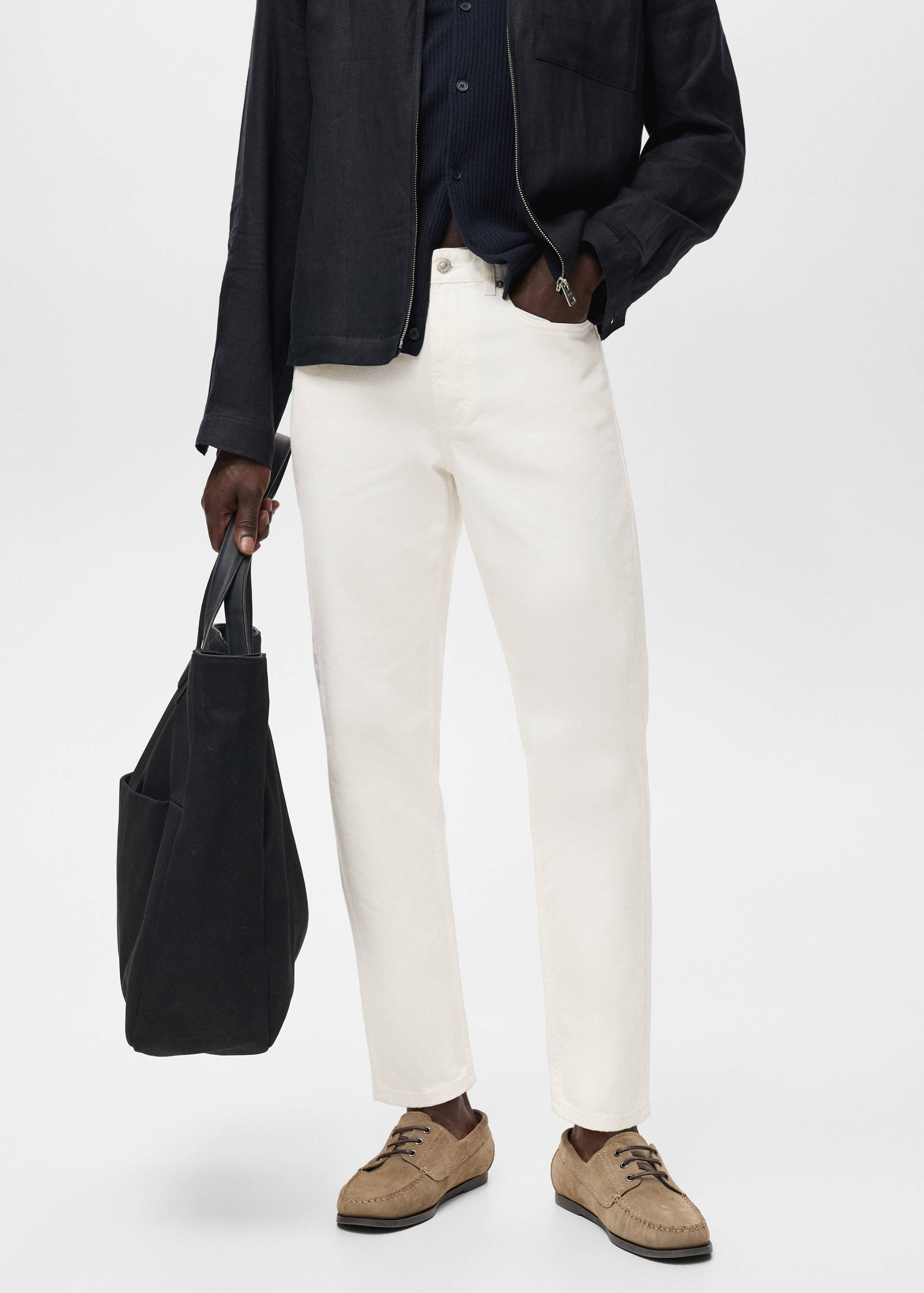 Lori tapered-fit jeans - Medium plane