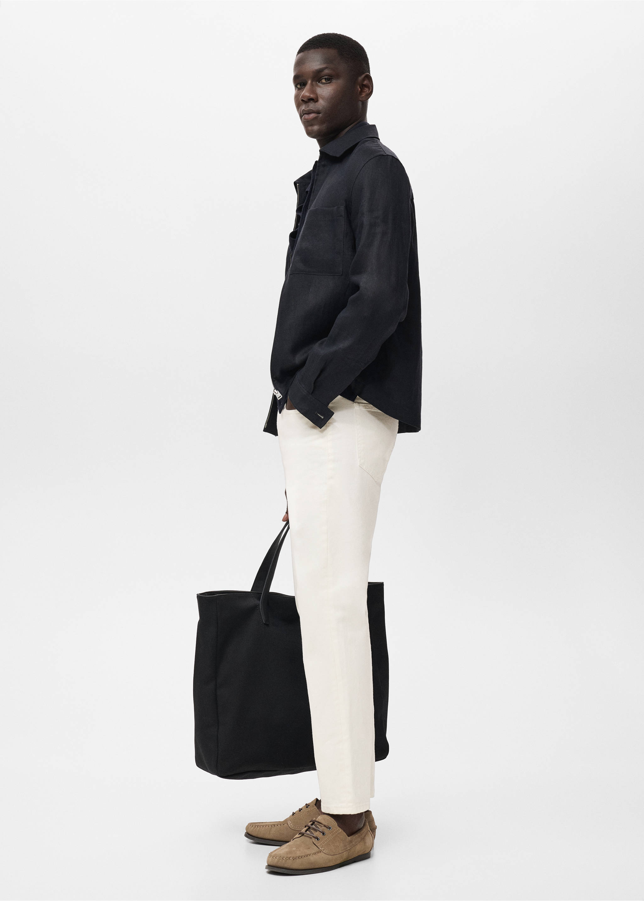 Lori tapered-fit jeans - Details of the article 2, Off White. Ref: 17094415-00.