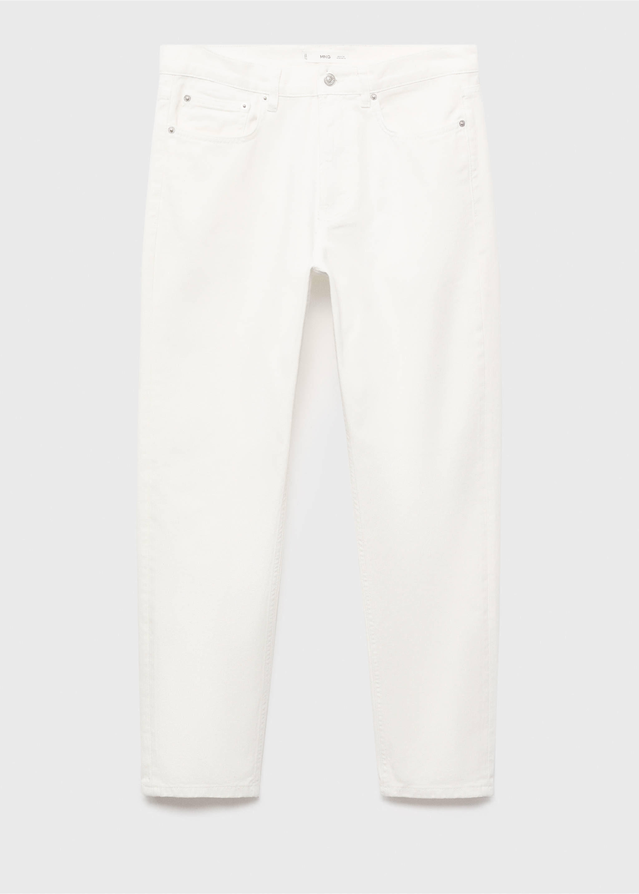 Jeans Lori Tapered Fit - Artikel ohne Model, Cremeweiß. Ref: 17094415-00.