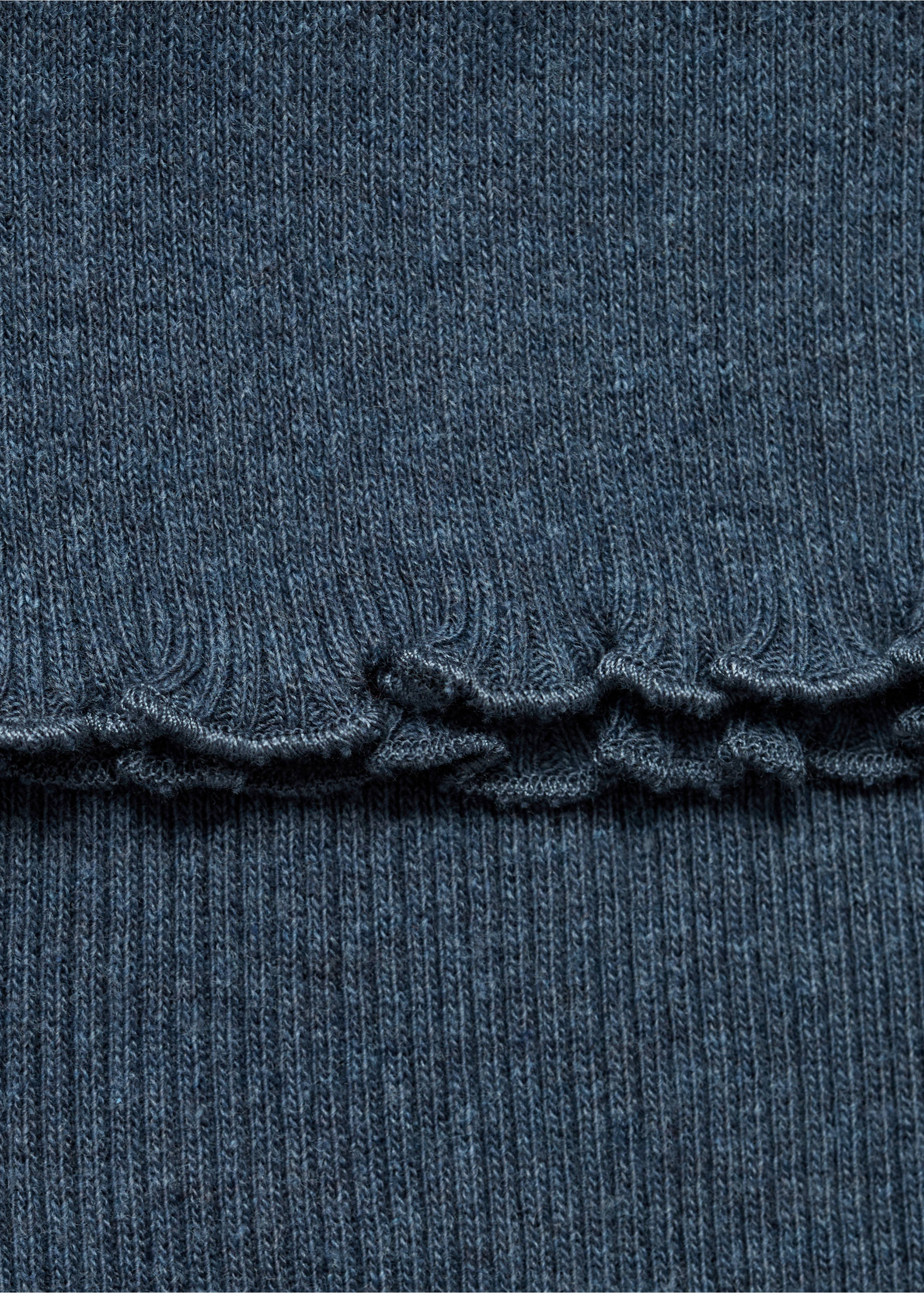 Ribbed jersey jacket - Details of the article 8, Indigo Blue. Ref: 17094416-00.