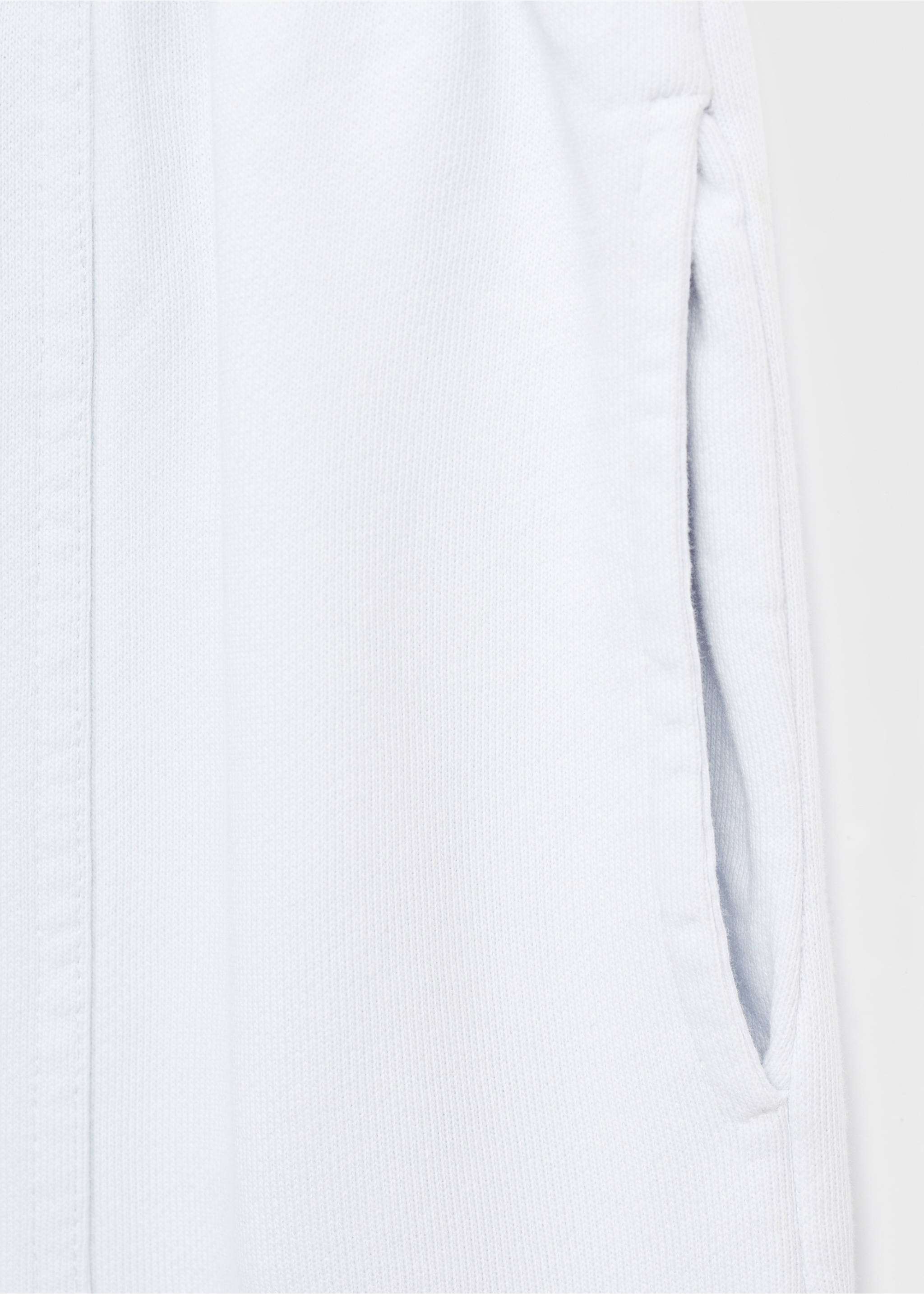 Cotton joggers with elastic waist - Details of the article 0, Sky Blue. Ref: 17094421-00.