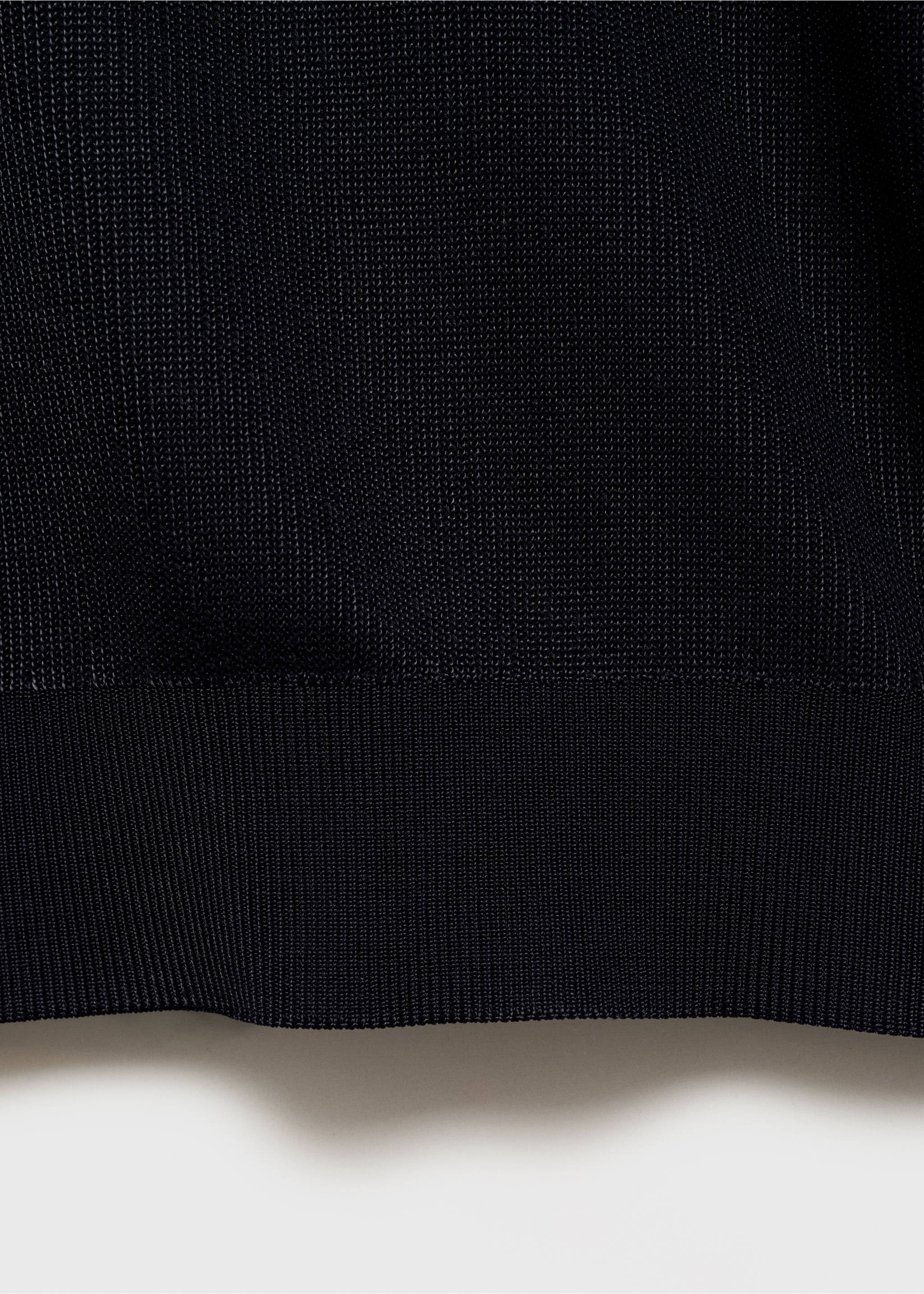 Poloshirt aus Baumwolle mit Mikrostruktur - Detail des Artikels 0, Petrolblau. Ref: 17094423-00.