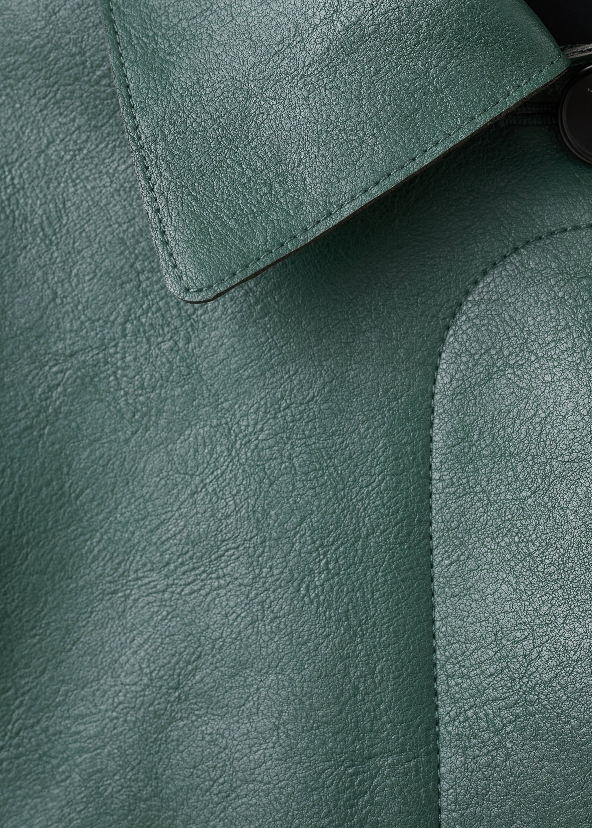 Faux-leather jacket with pockets - Details of the article 8