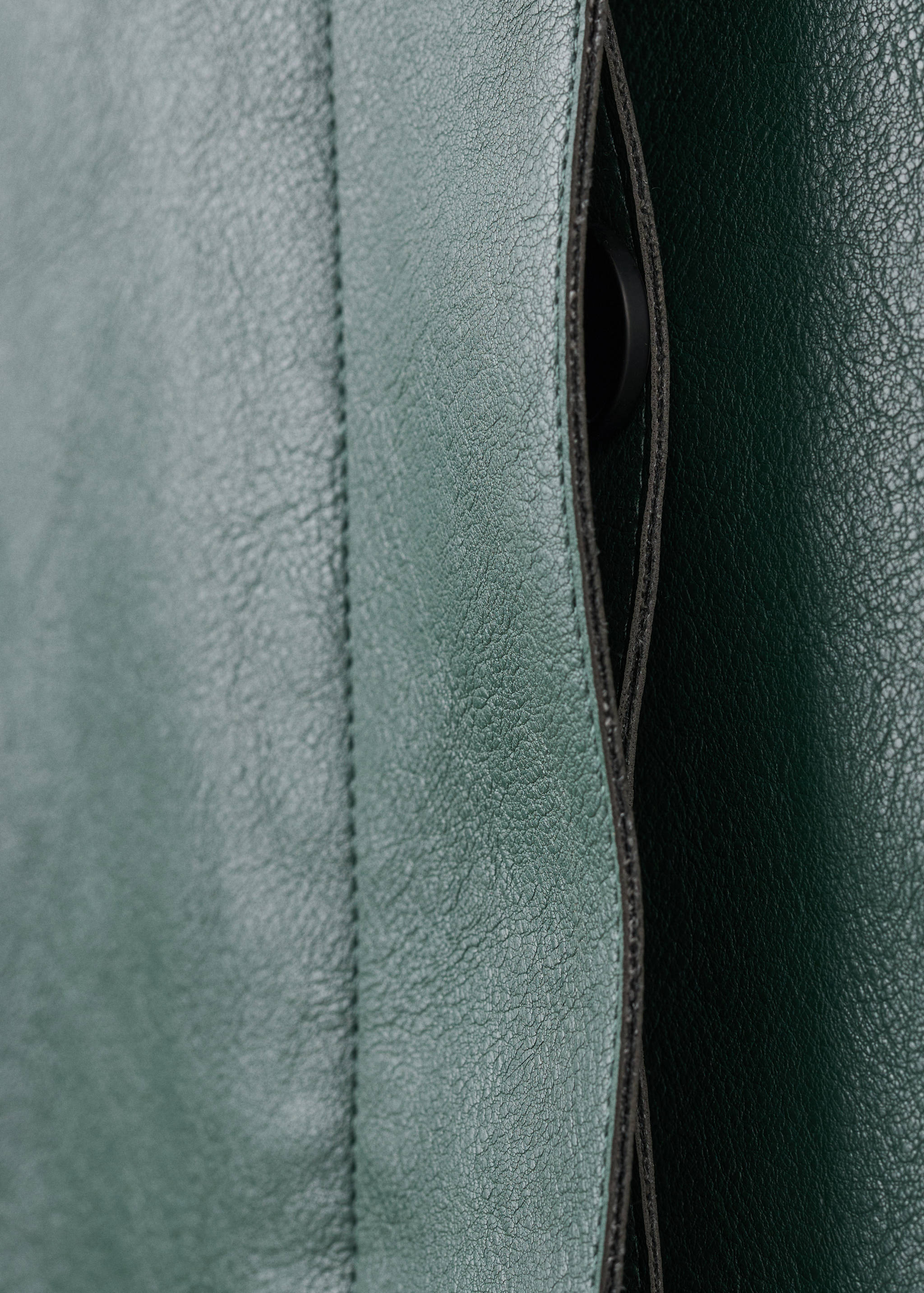 Faux-leather jacket with pockets - Details of the article 0