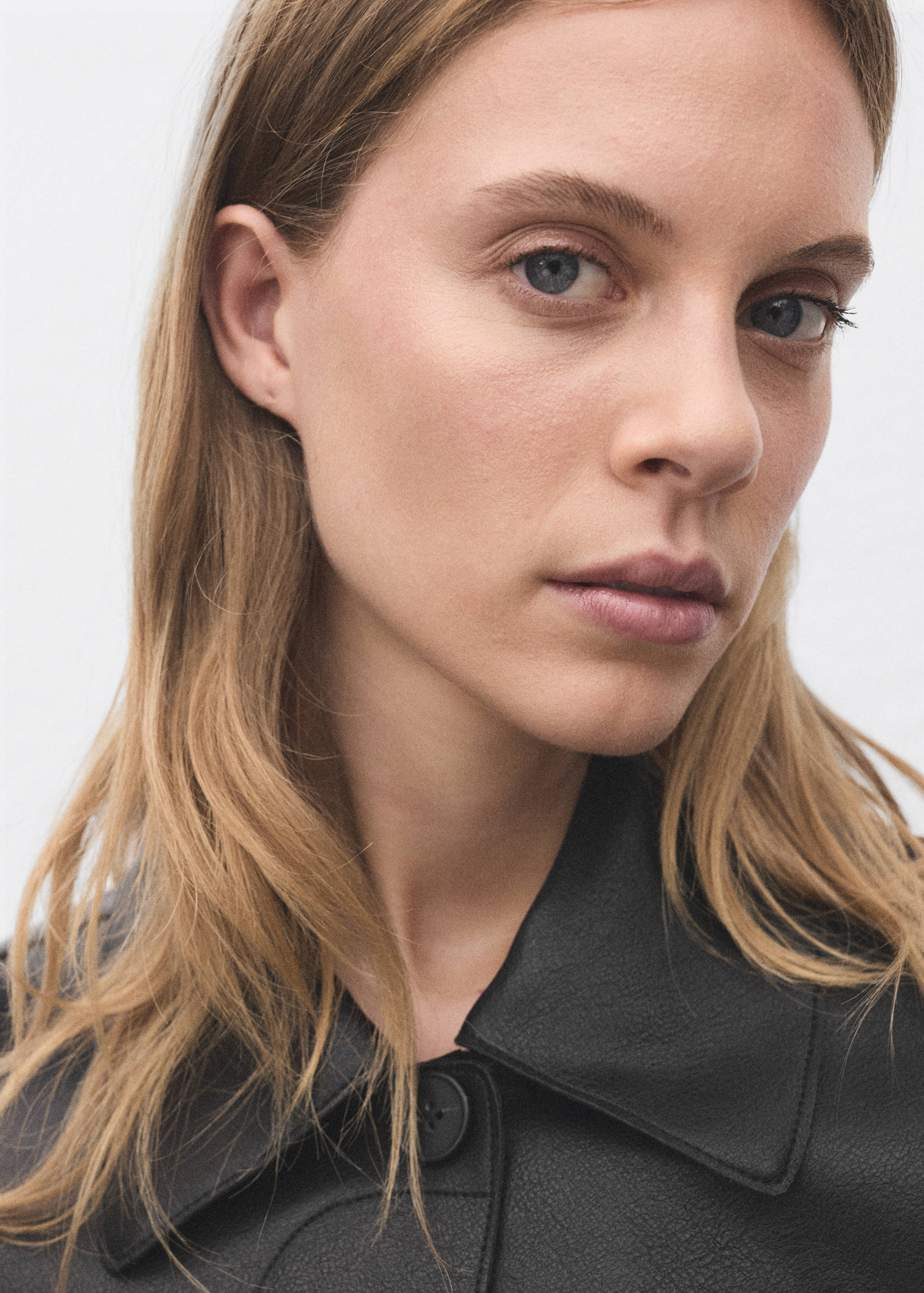 Faux-leather jacket with pockets - Details of the article 1