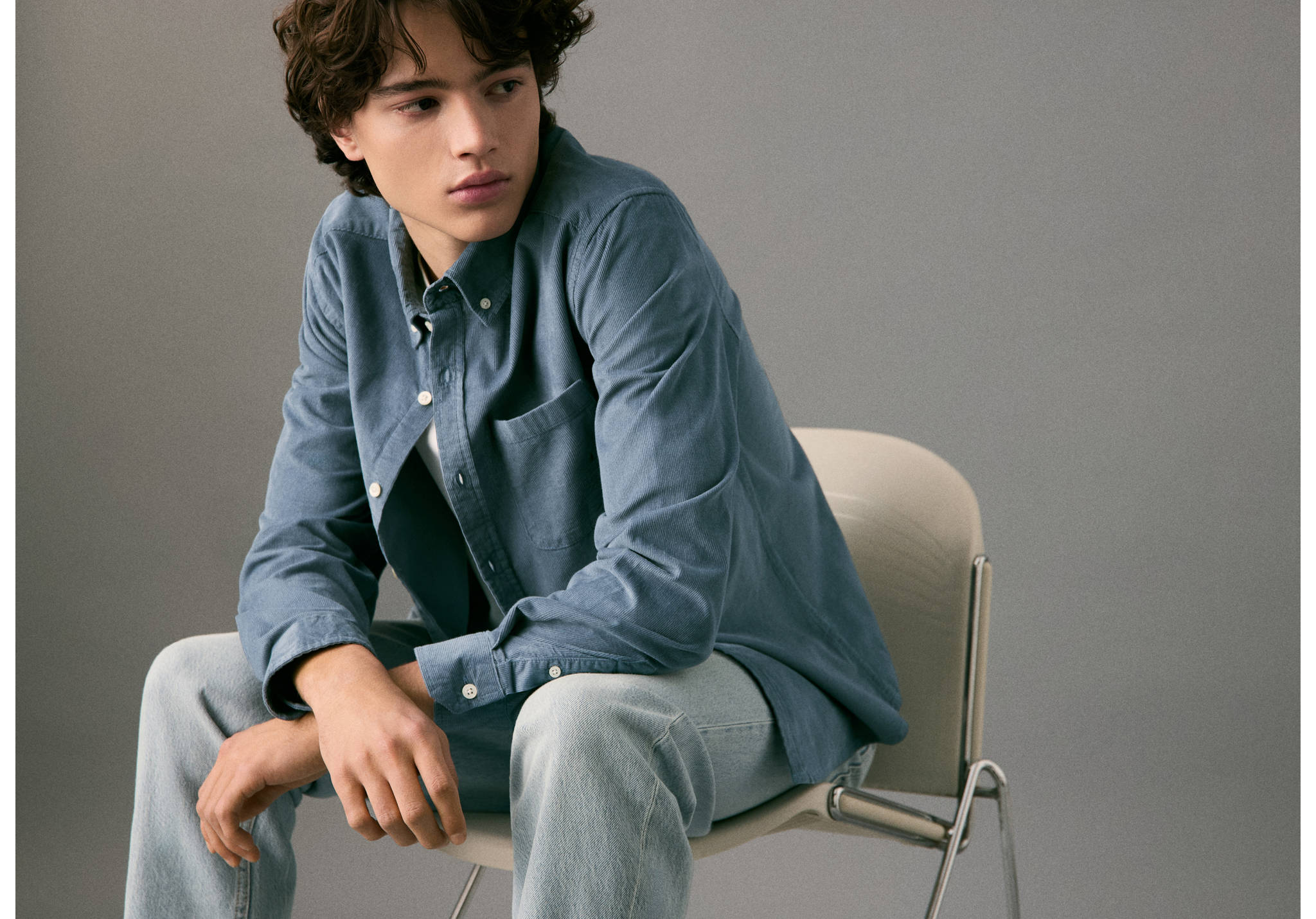 Corduroy cotton shirt - Panoramic plane