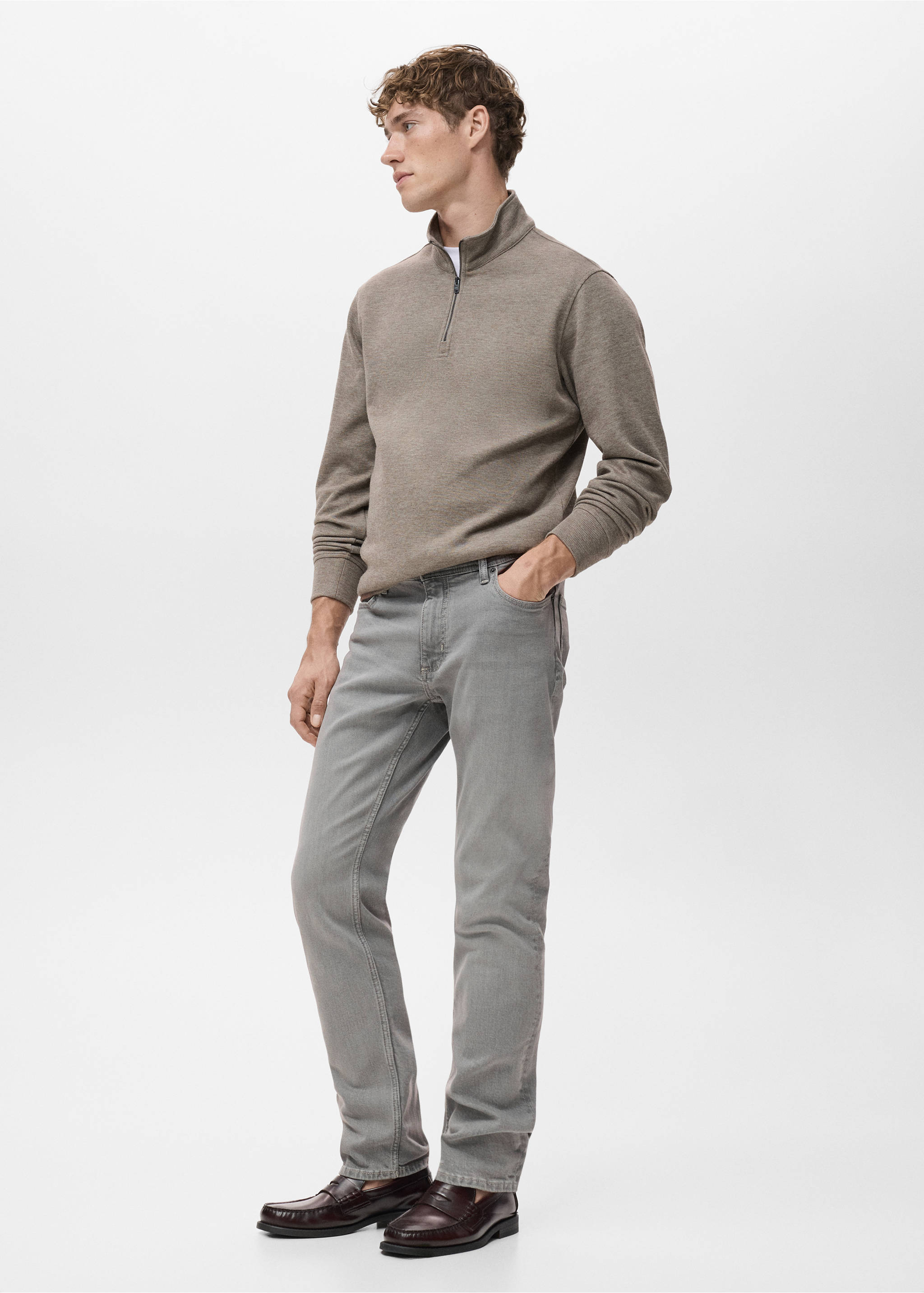 Texans Jan slim fit rentat gris - Detall de l'article 2, Gris denim. Ref: 17094437-00.