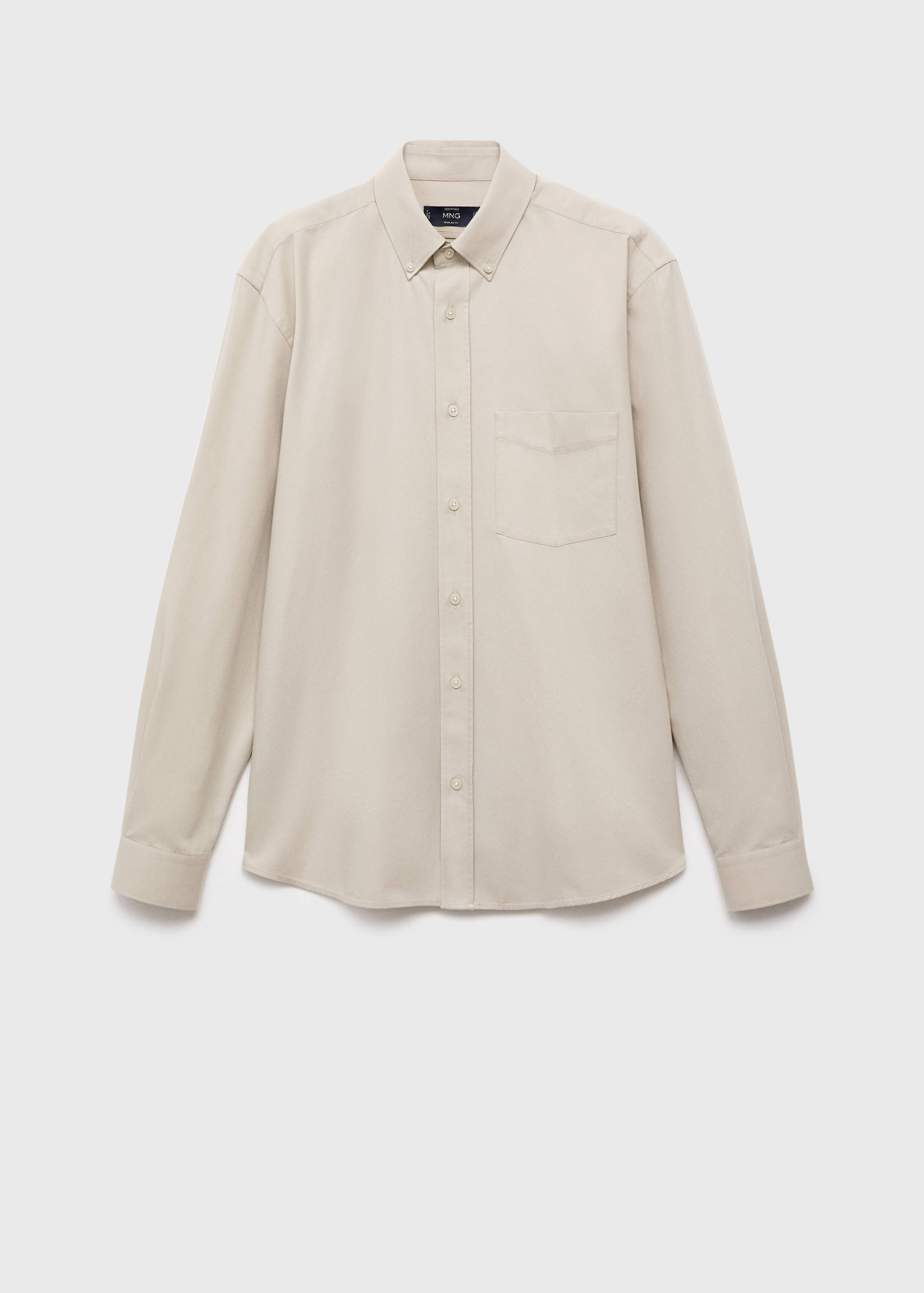 100% cotton regular fit pocket shirt - Article without model